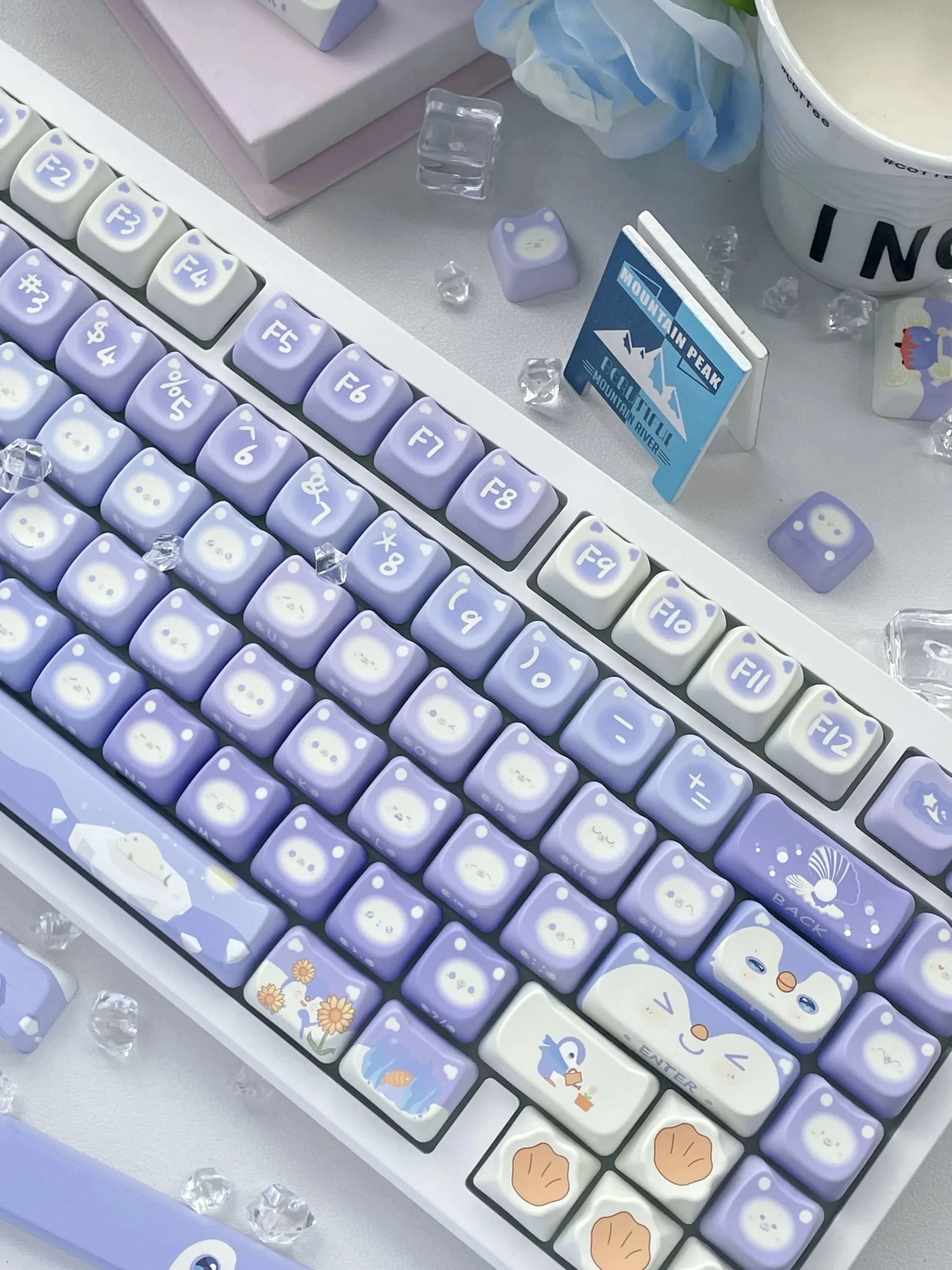 Lavender Penguin Full Key Cap Set - Image 22