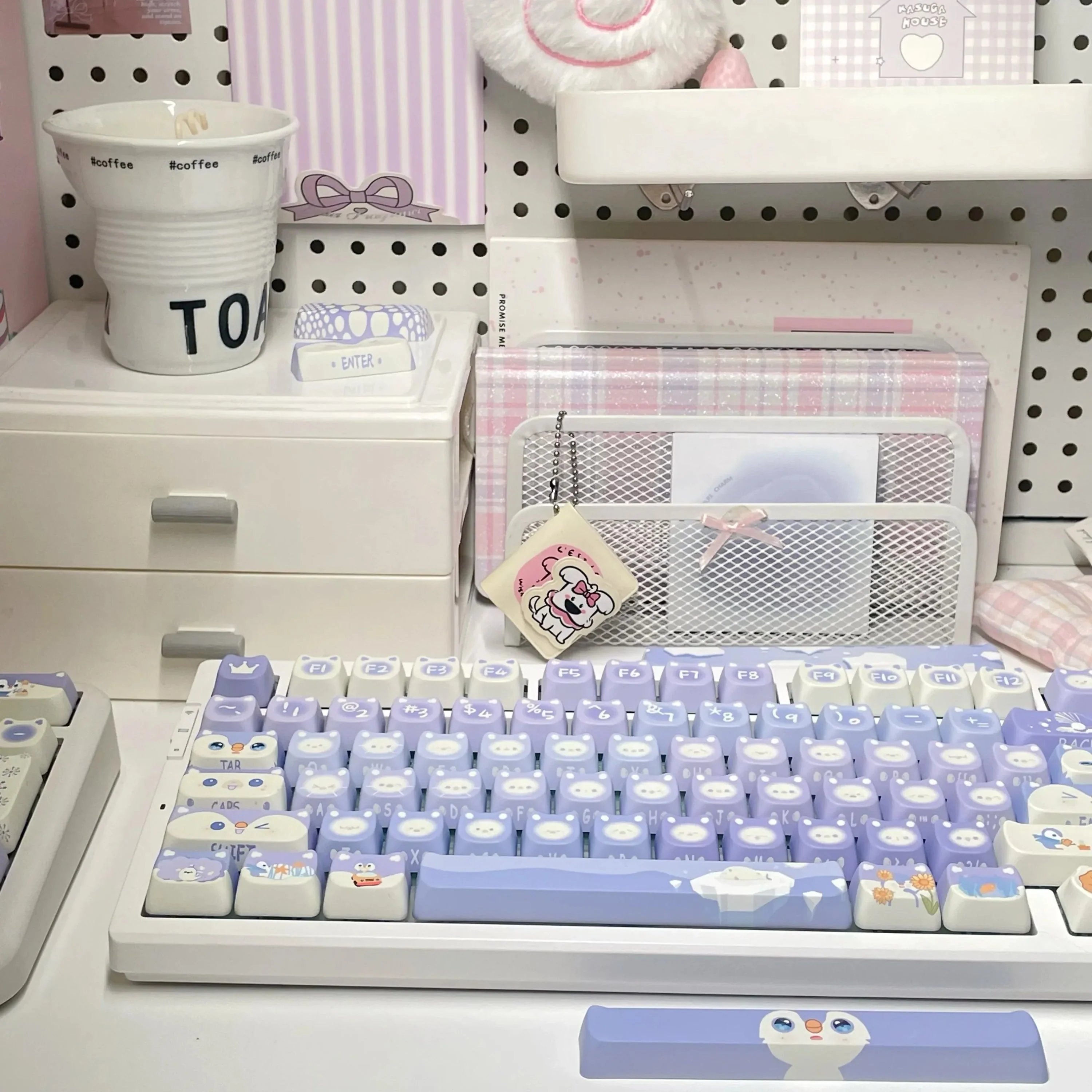Lavender Penguin Full Key Cap Set - Image 24