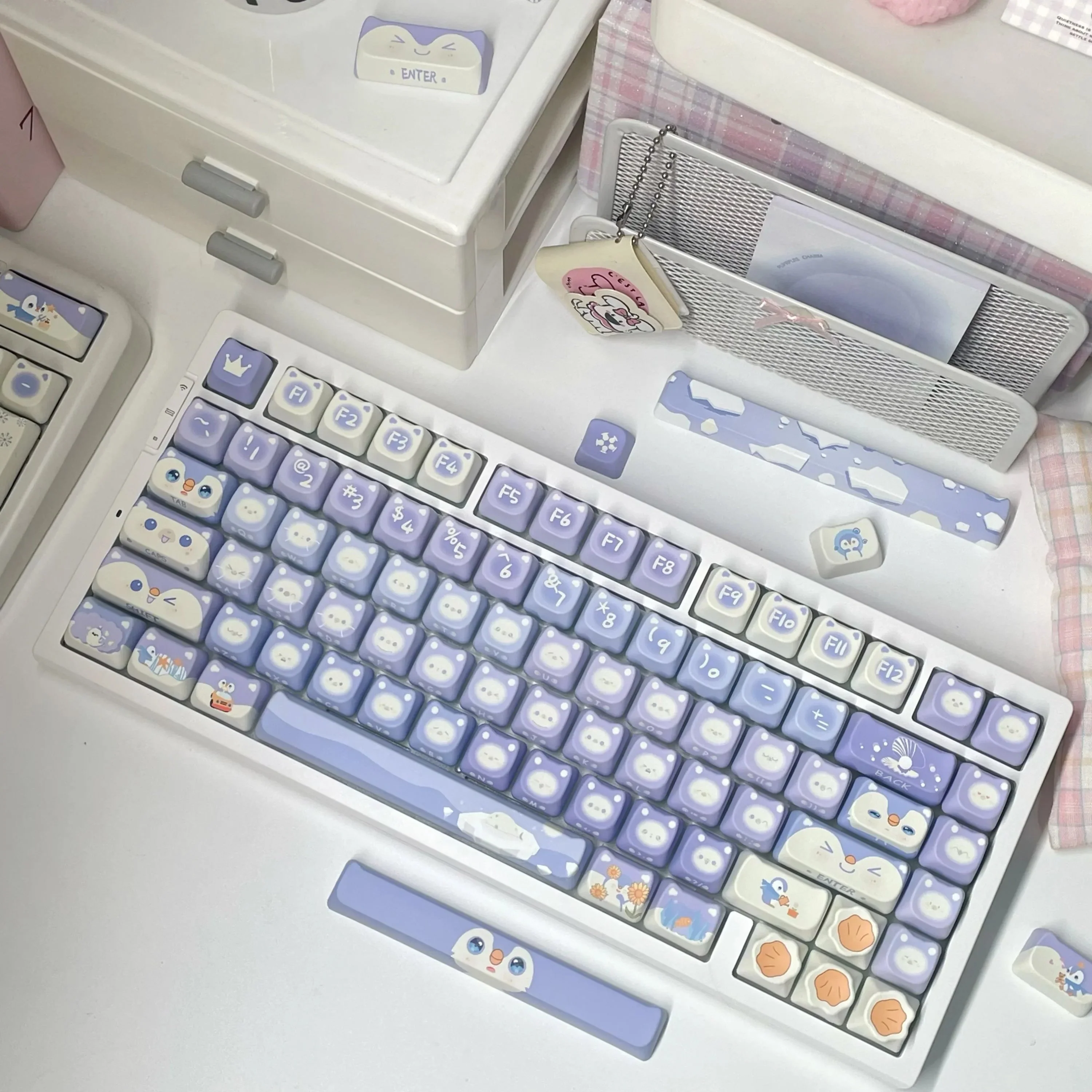 Lavender Penguin Full Key Cap Set - Image 26