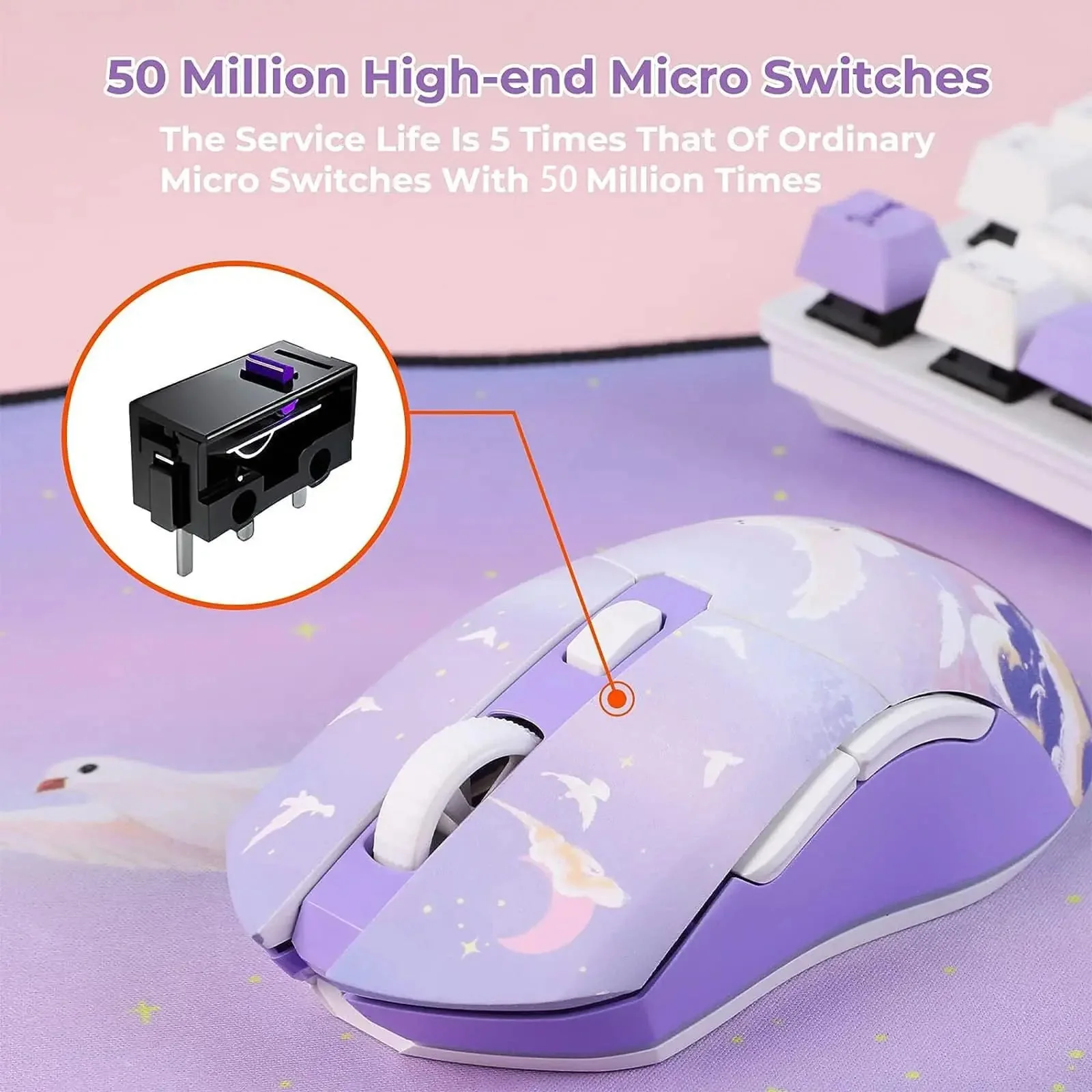 Lavender Skies Wireless Gaming Mouse - Image 6