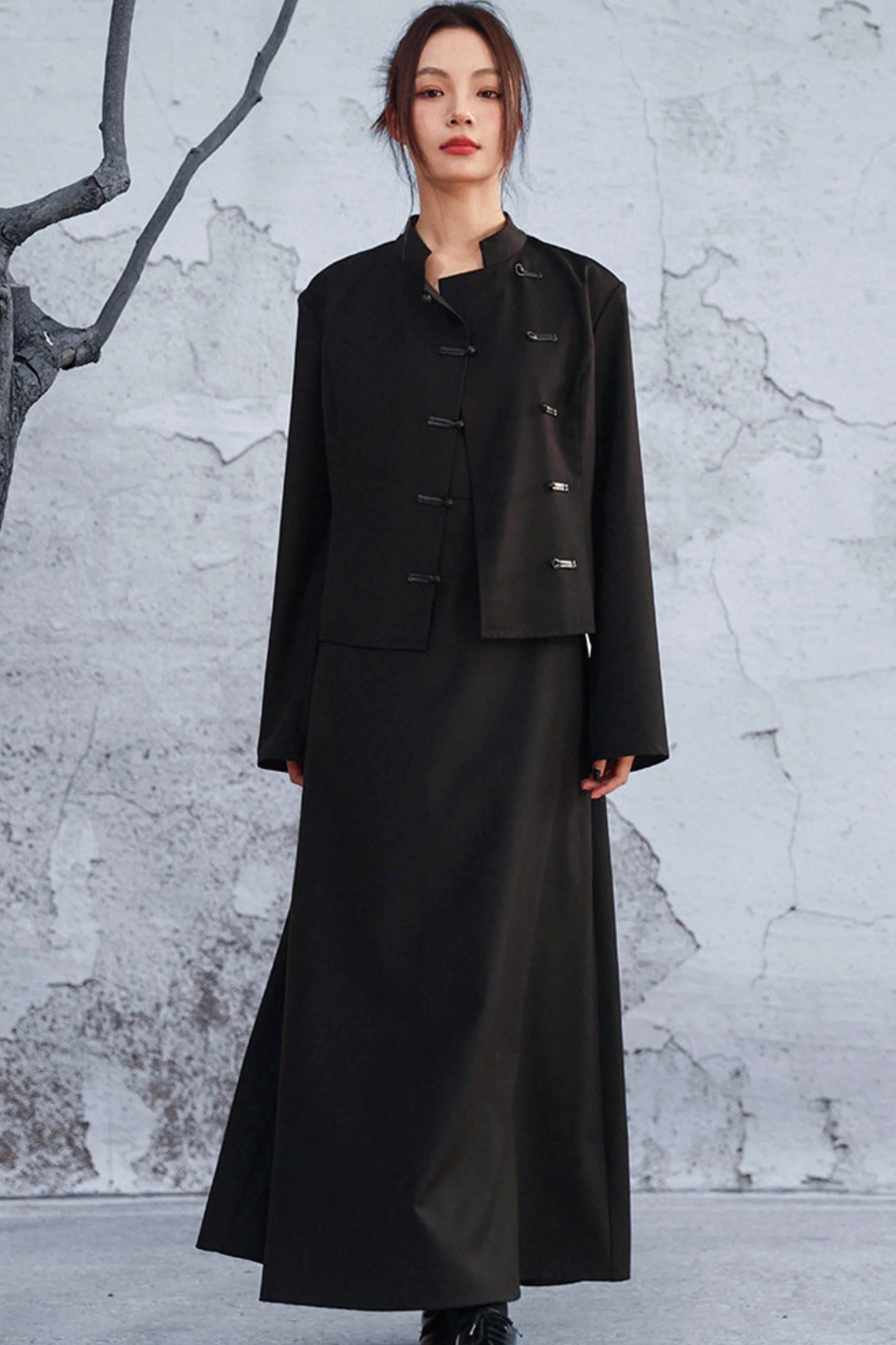 Chinese Edgy Long Dress - Image 4