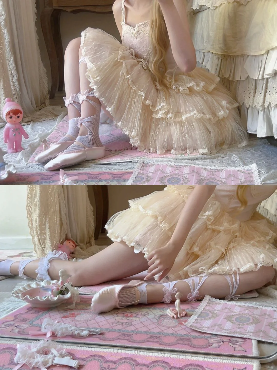 Leibala Doll Lace Mesh Lolita Dress - Image 5