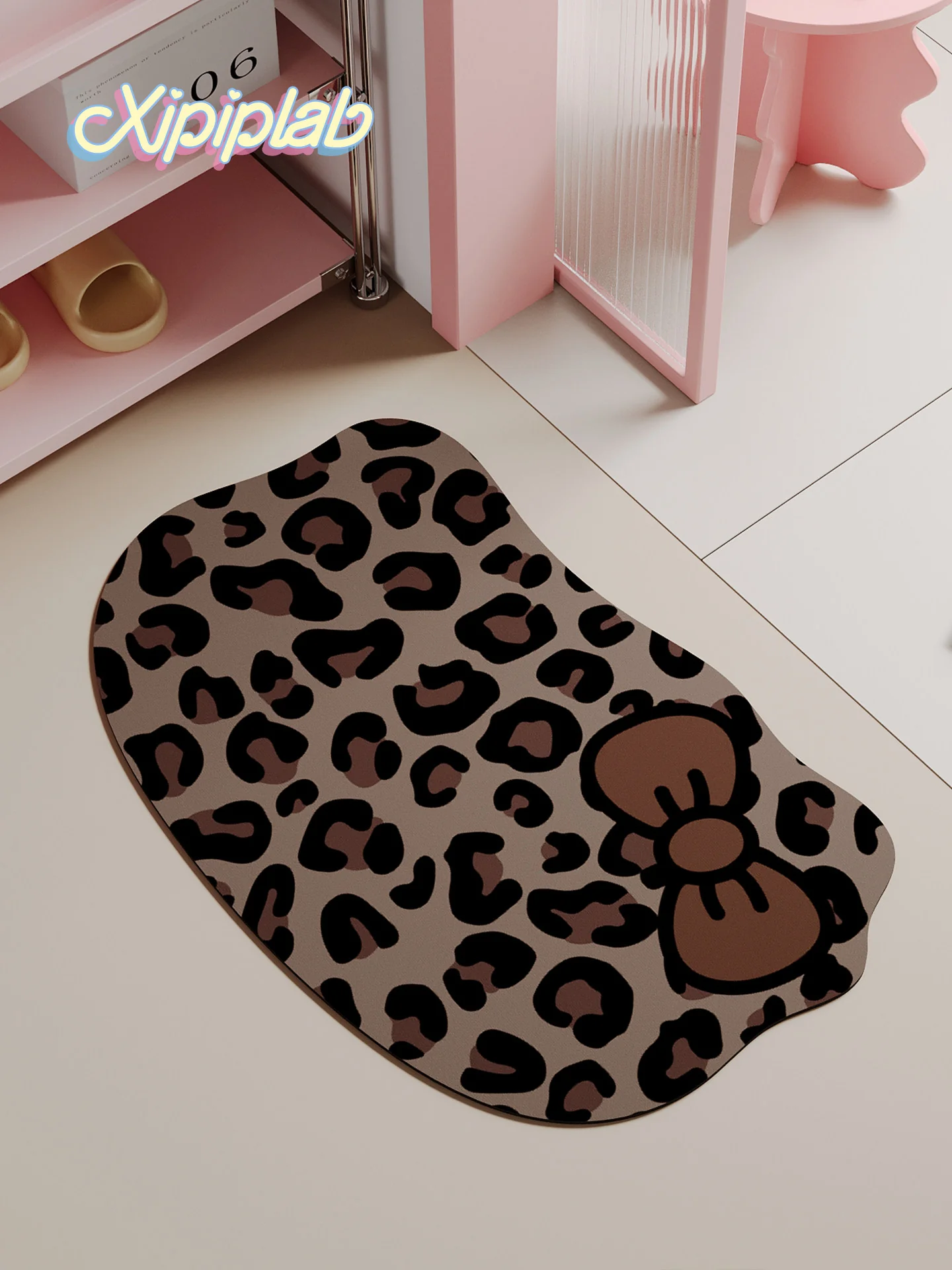 leopard print kitty floor mat - Image 2