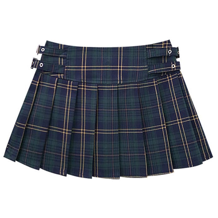 Less Conversation Plaid Mini Skirt - Image 2