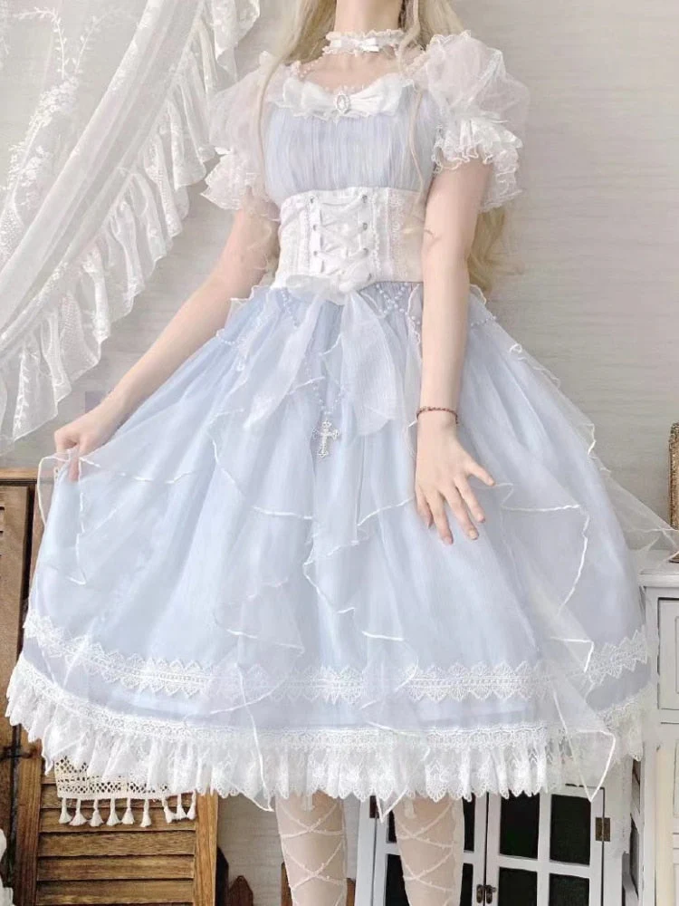 Light Blue Fairy Princess Dress - Image 2