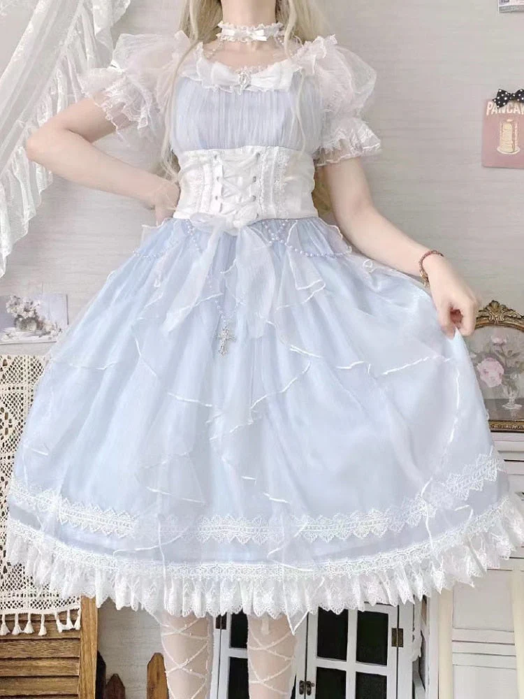 Light Blue Fairy Princess Dress - Image 3