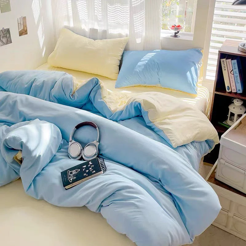 Light Blue Minimalist Bedding Set - Image 7