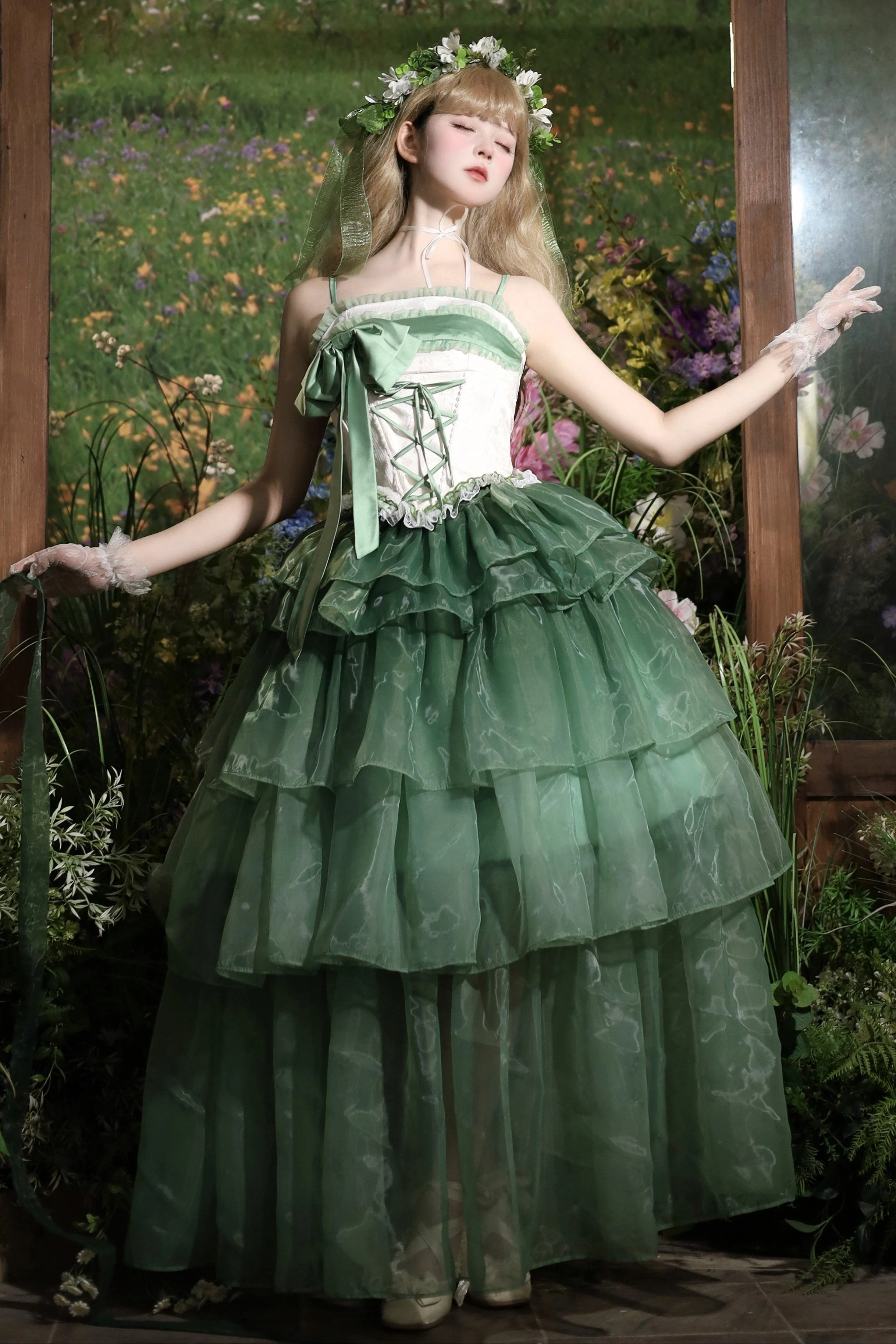 Lily Wisteria Elegant Top + Ruffle Skirt - Image 5