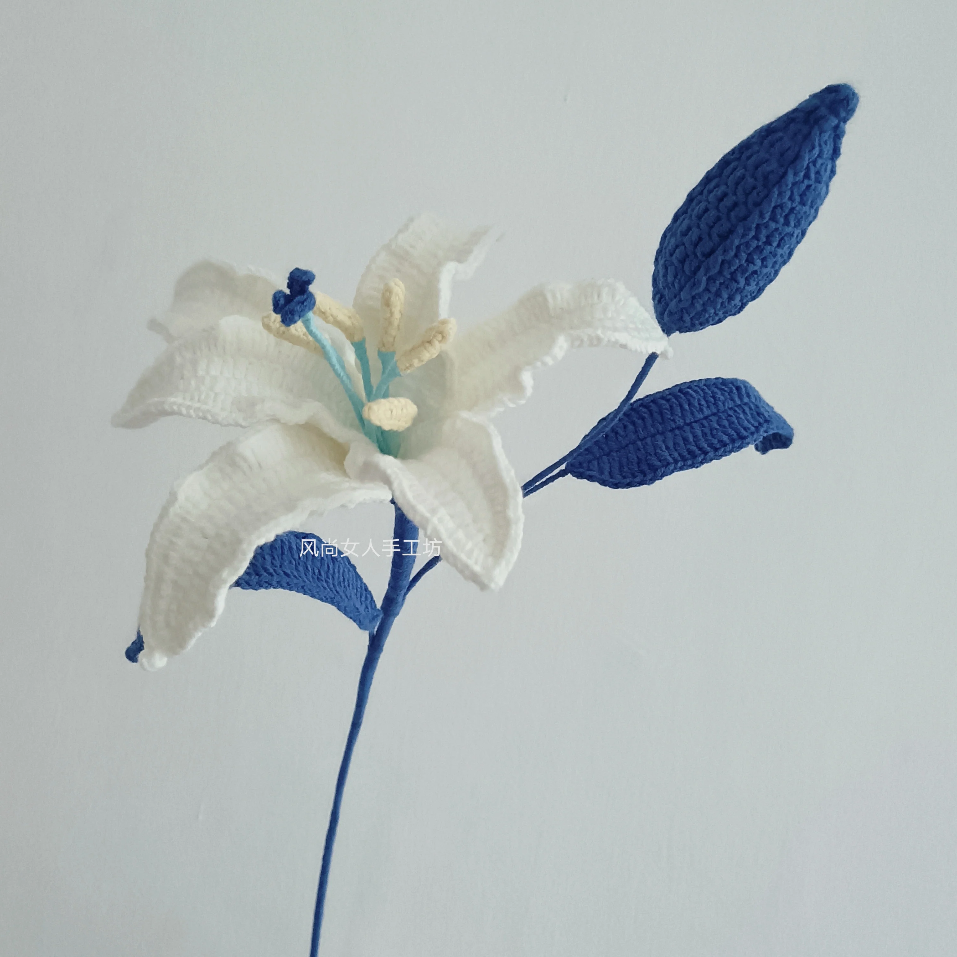 lily wool hand-woven flower - Image 9
