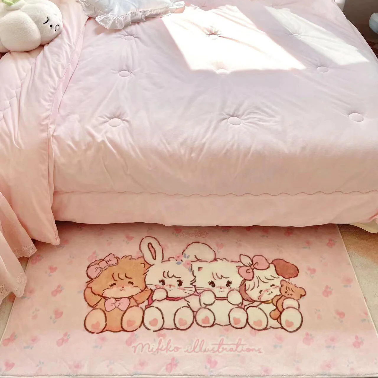 Little girl heart cute cartoon floor mat - Image 7