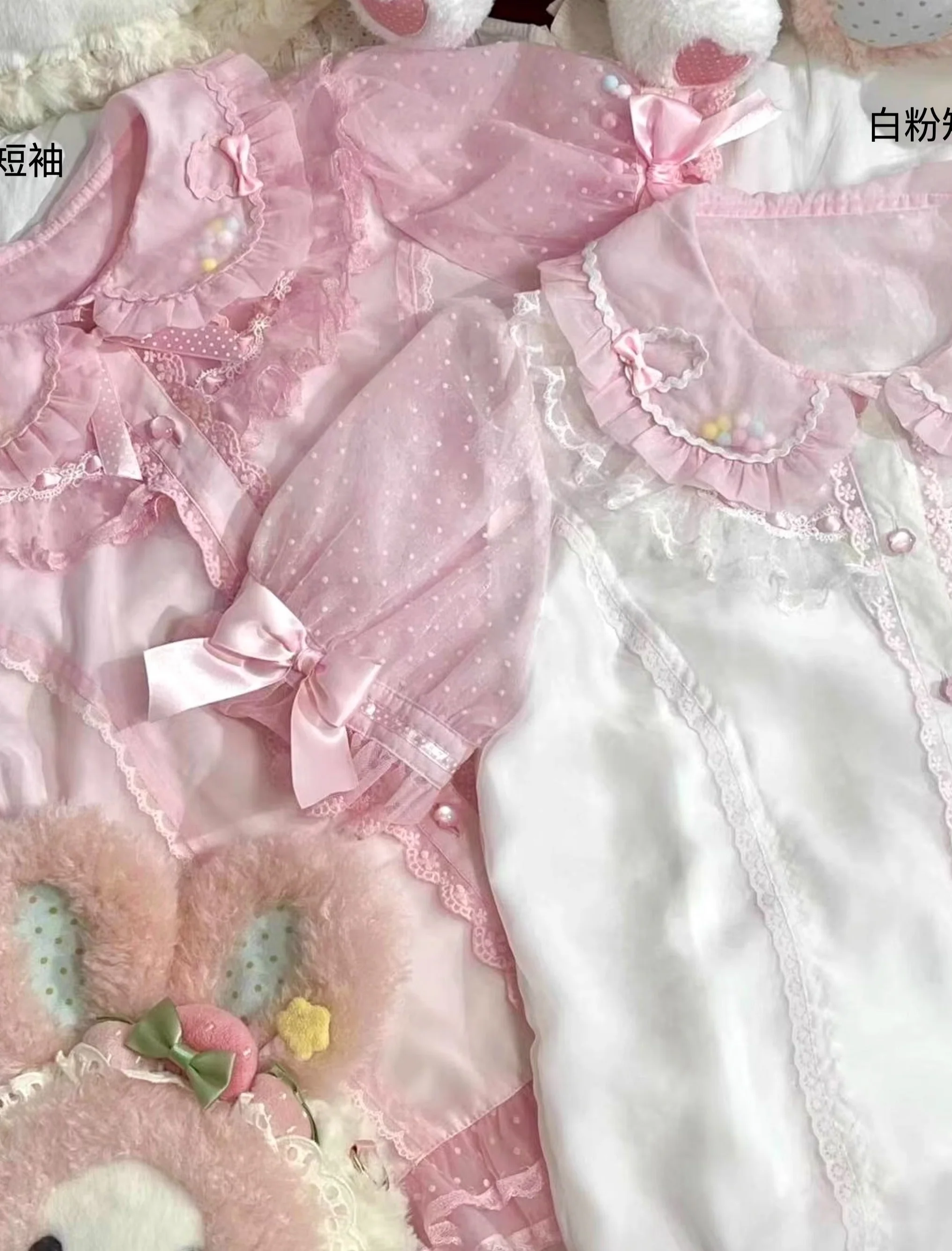 Lolita Bows Mesh Shirt - Image 2