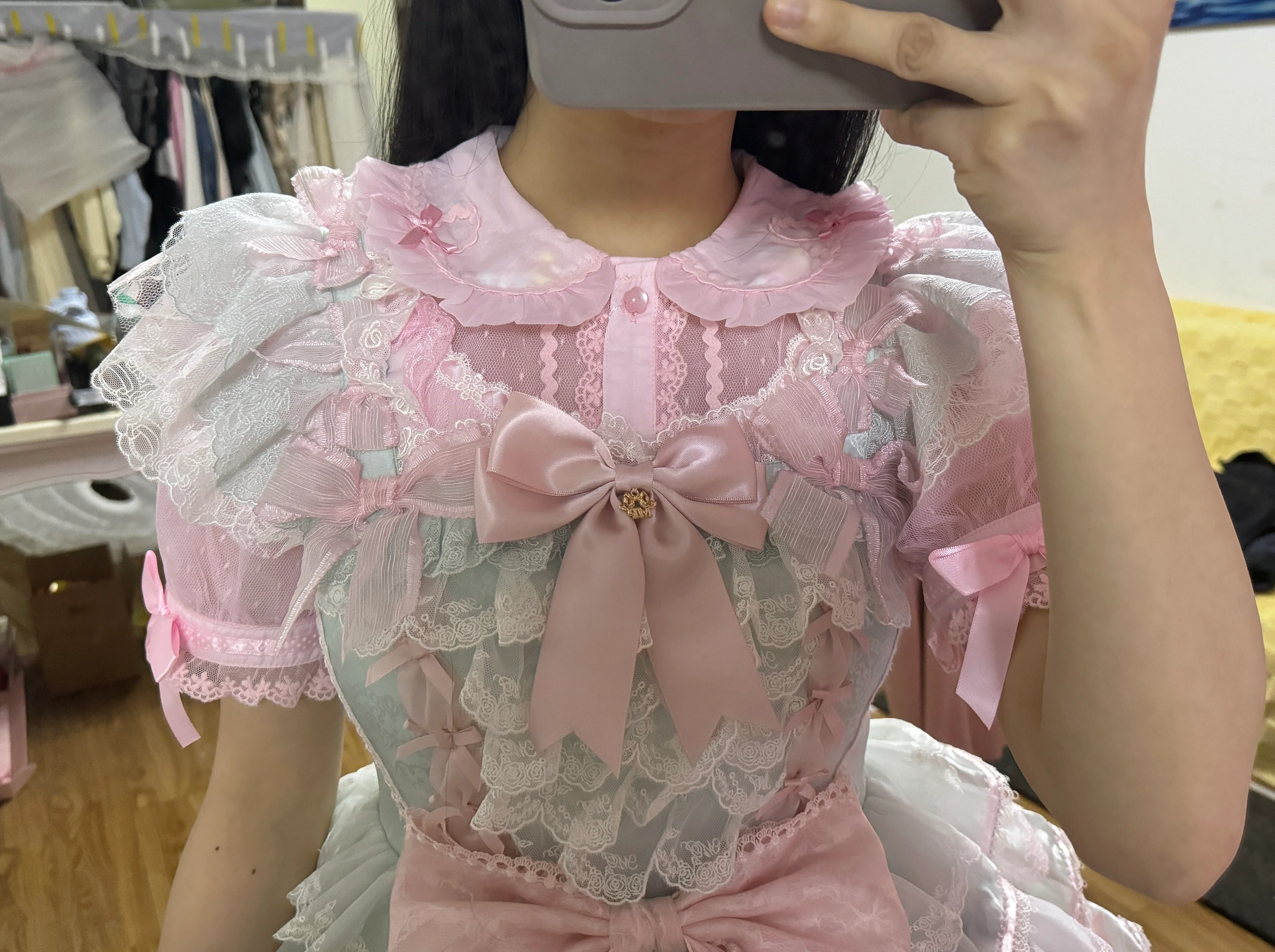 Lolita Bows Mesh Shirt - Image 8
