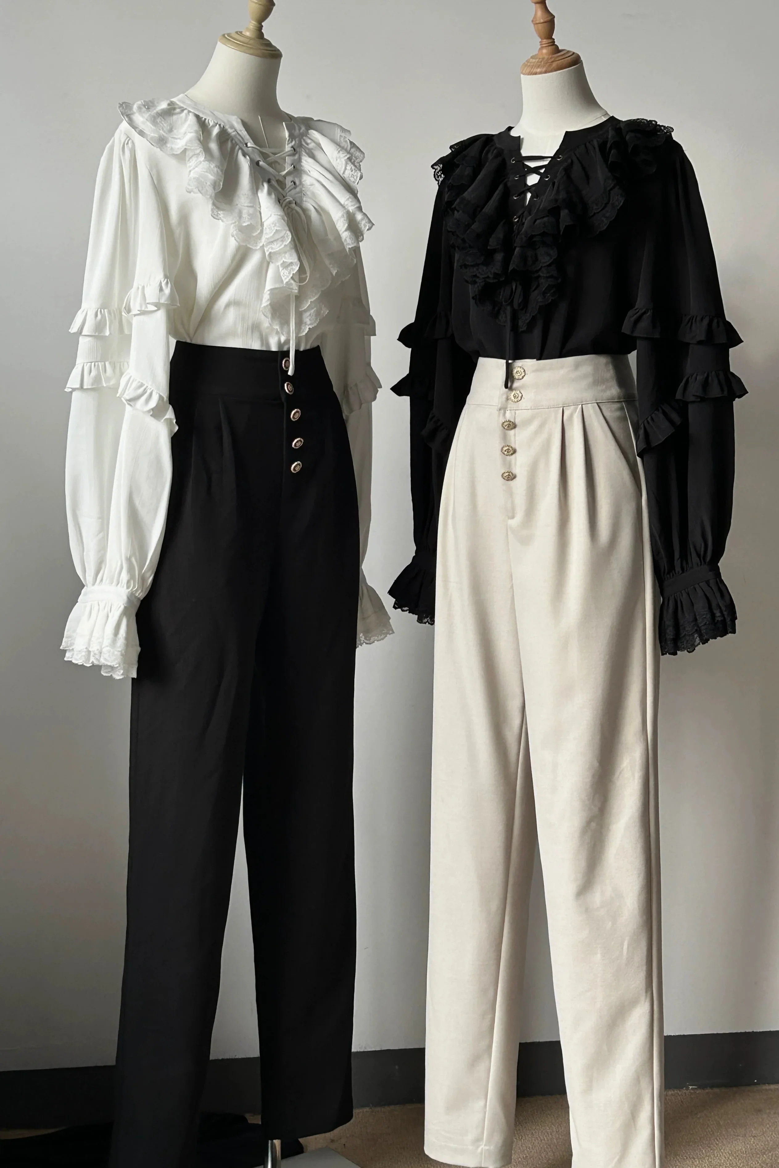Fishbone Bustier Lolita Skirt + Shirt + Vest + Tail + Pants - Image 46