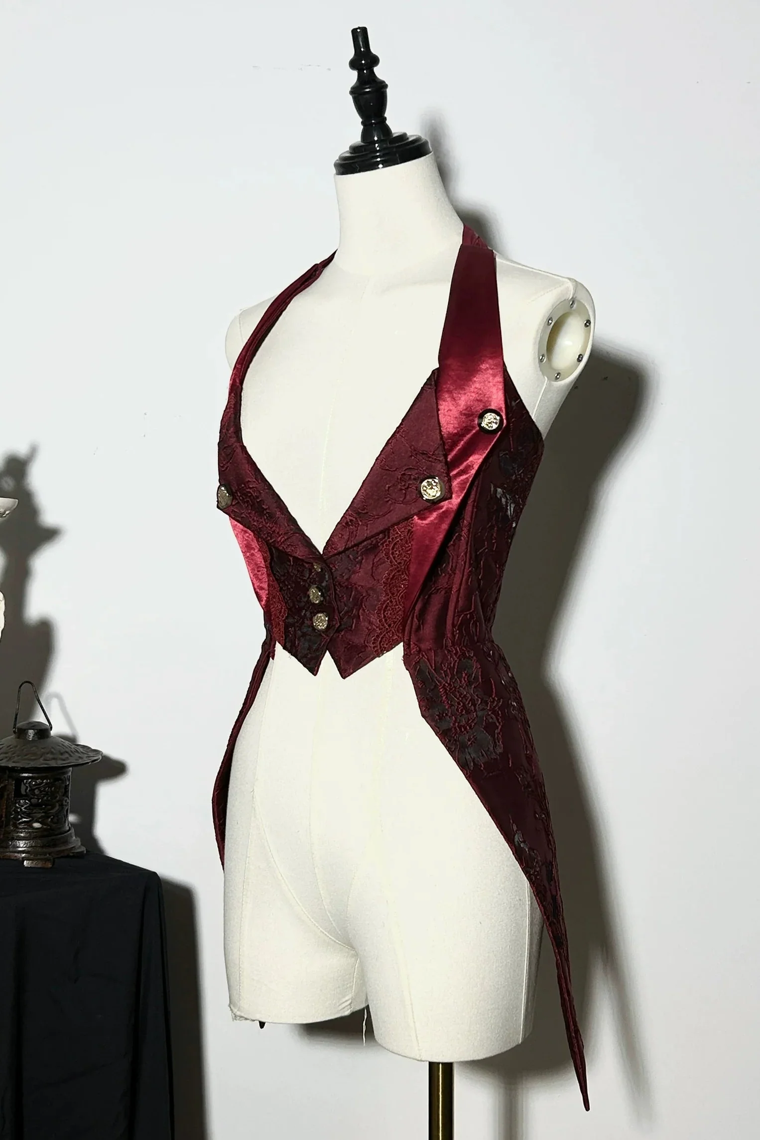 Fishbone Bustier Lolita Skirt + Shirt + Vest + Tail + Pants - Image 9