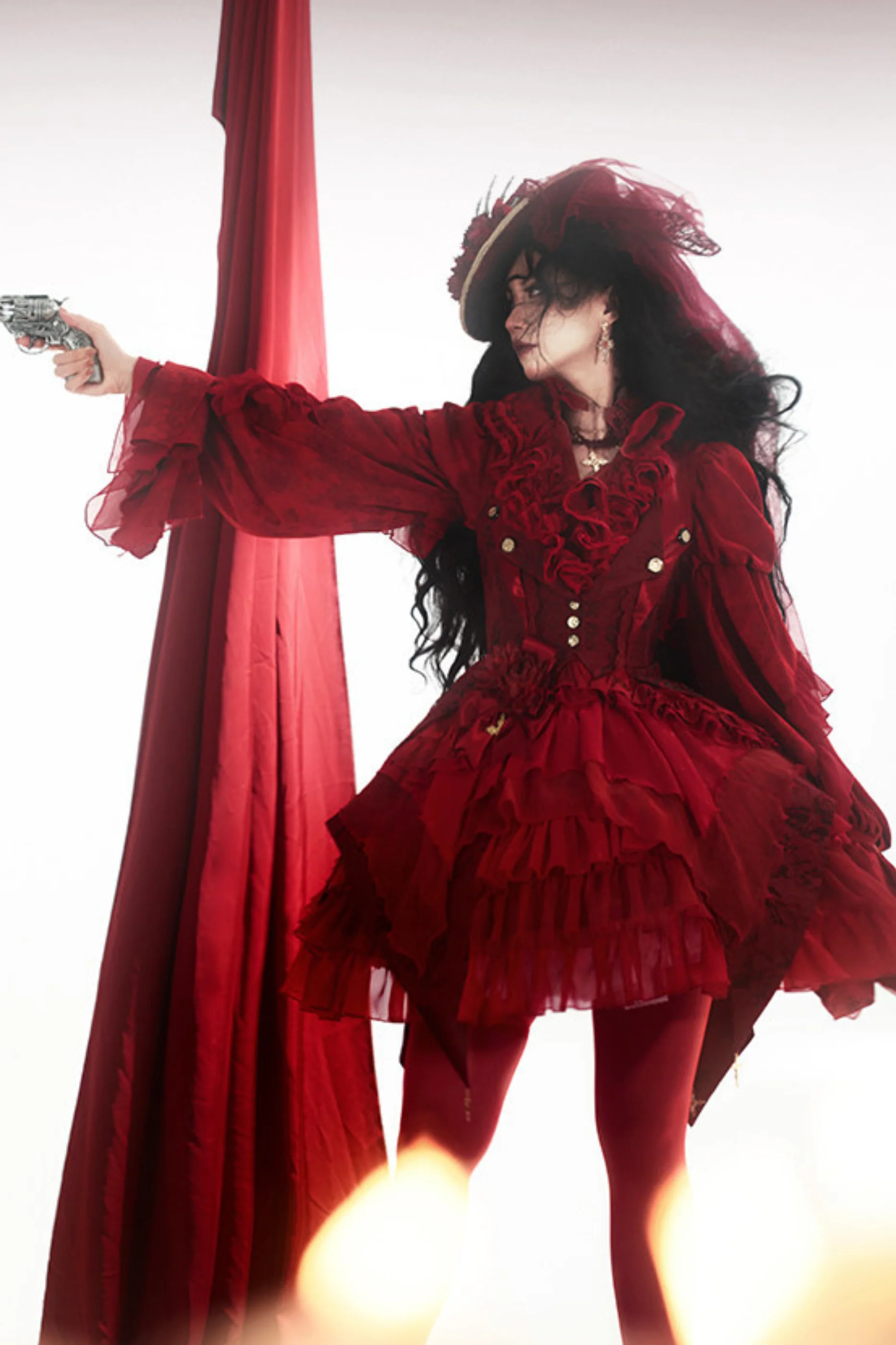 Fishbone Bustier Lolita Skirt + Shirt + Vest + Tail + Pants - Image 14