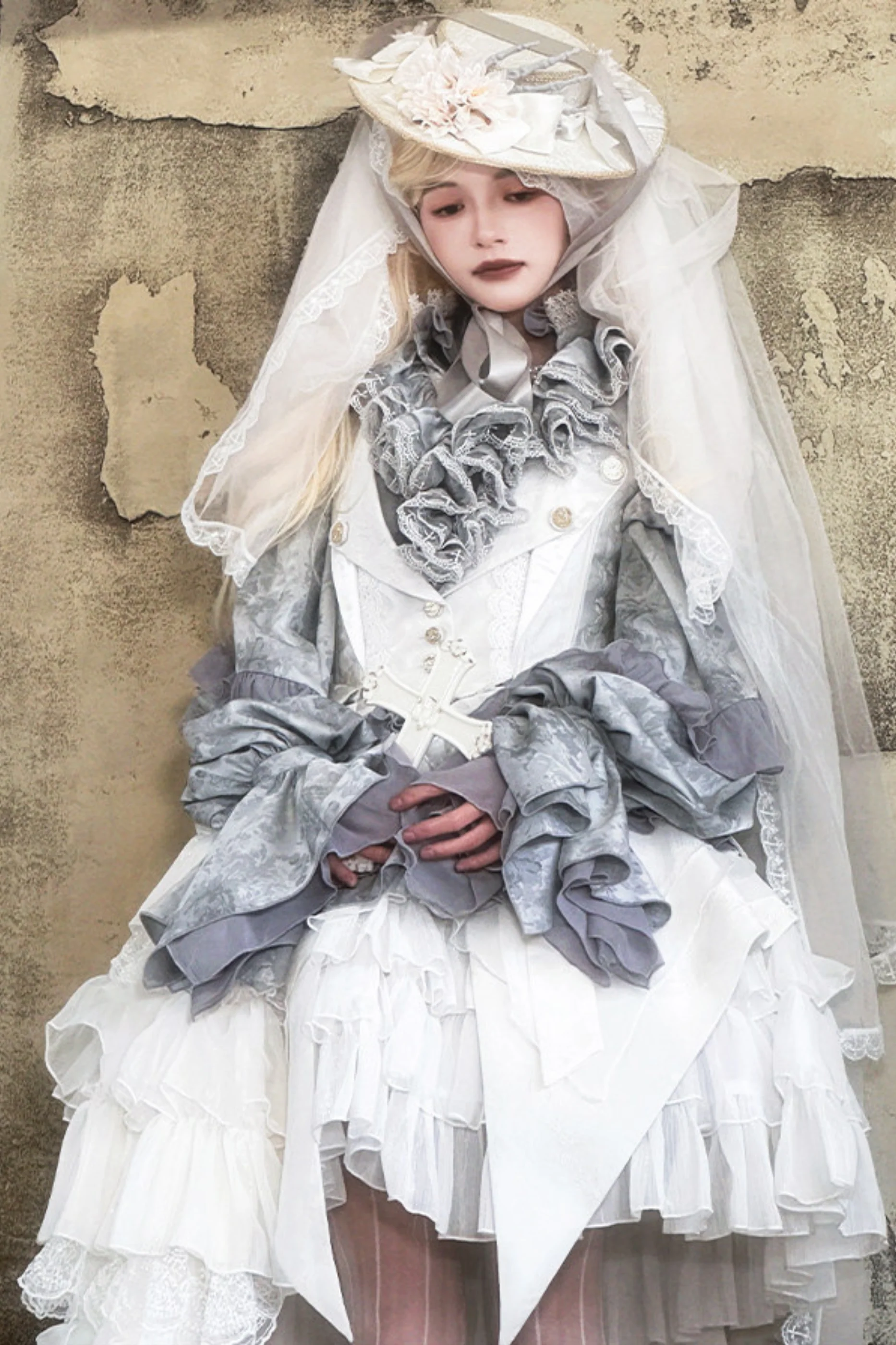 Fishbone Bustier Lolita Skirt + Shirt + Vest + Tail + Pants - Image 19
