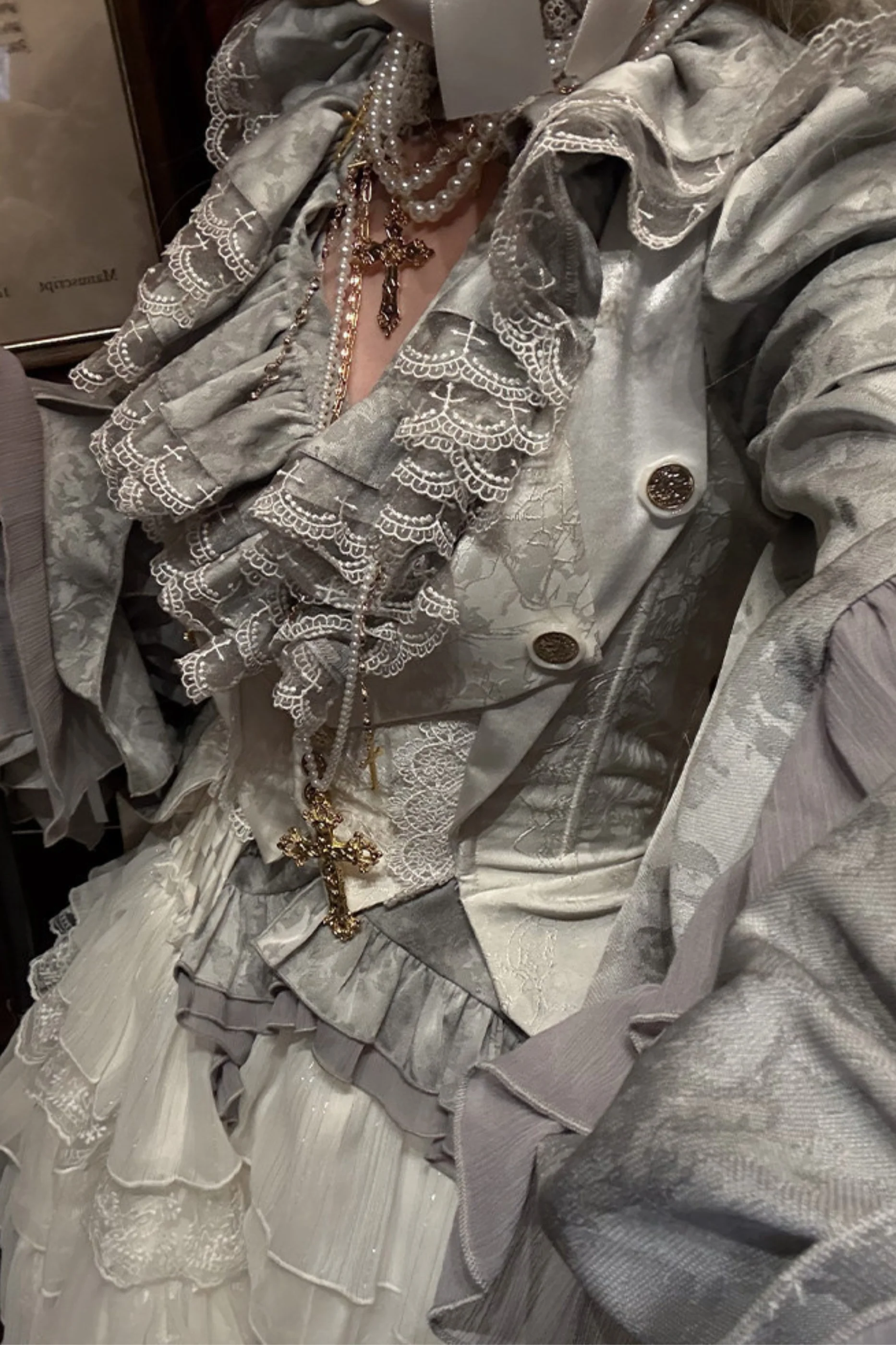 Fishbone Bustier Lolita Skirt + Shirt + Vest + Tail + Pants - Image 23