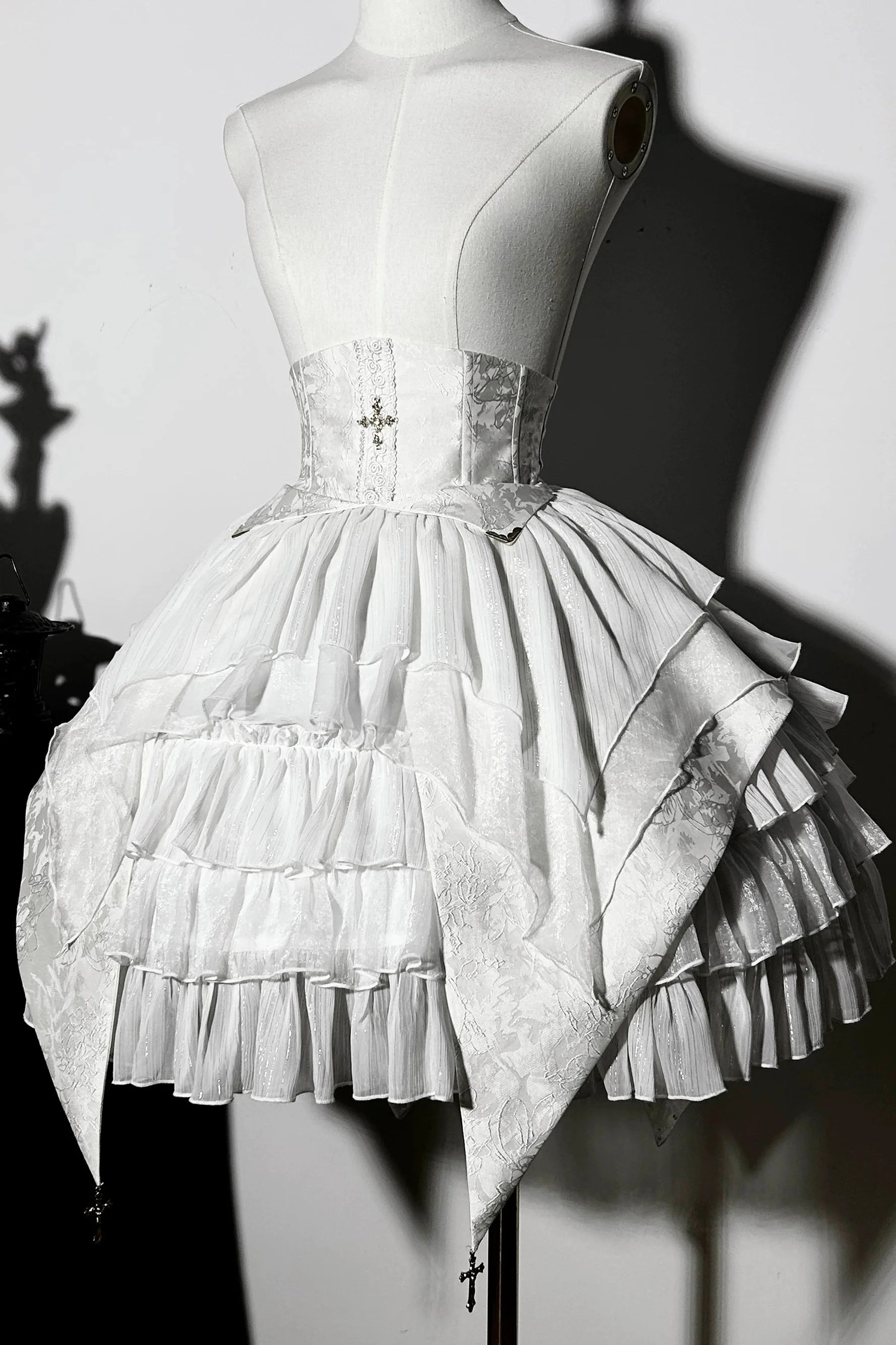 Fishbone Bustier Lolita Skirt + Shirt + Vest + Tail + Pants - Image 28