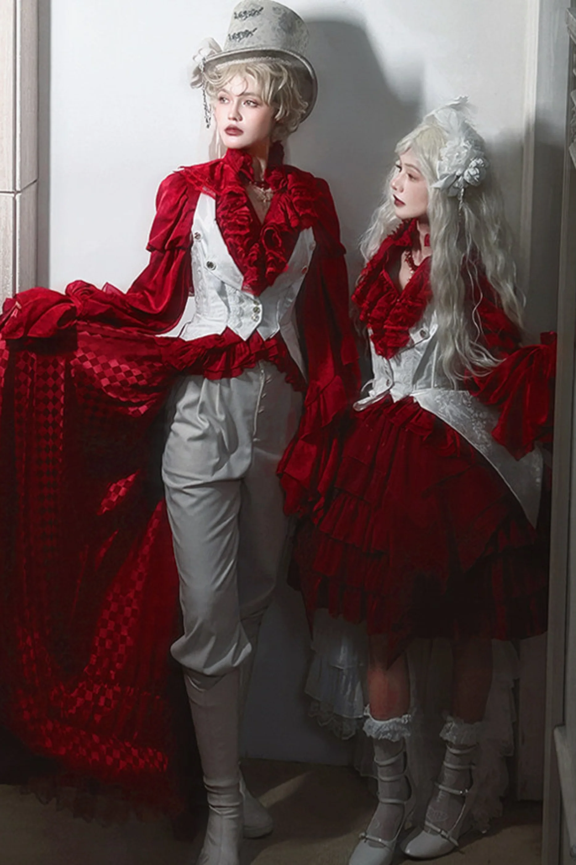 Fishbone Bustier Lolita Skirt + Shirt + Vest + Tail + Pants - Image 32