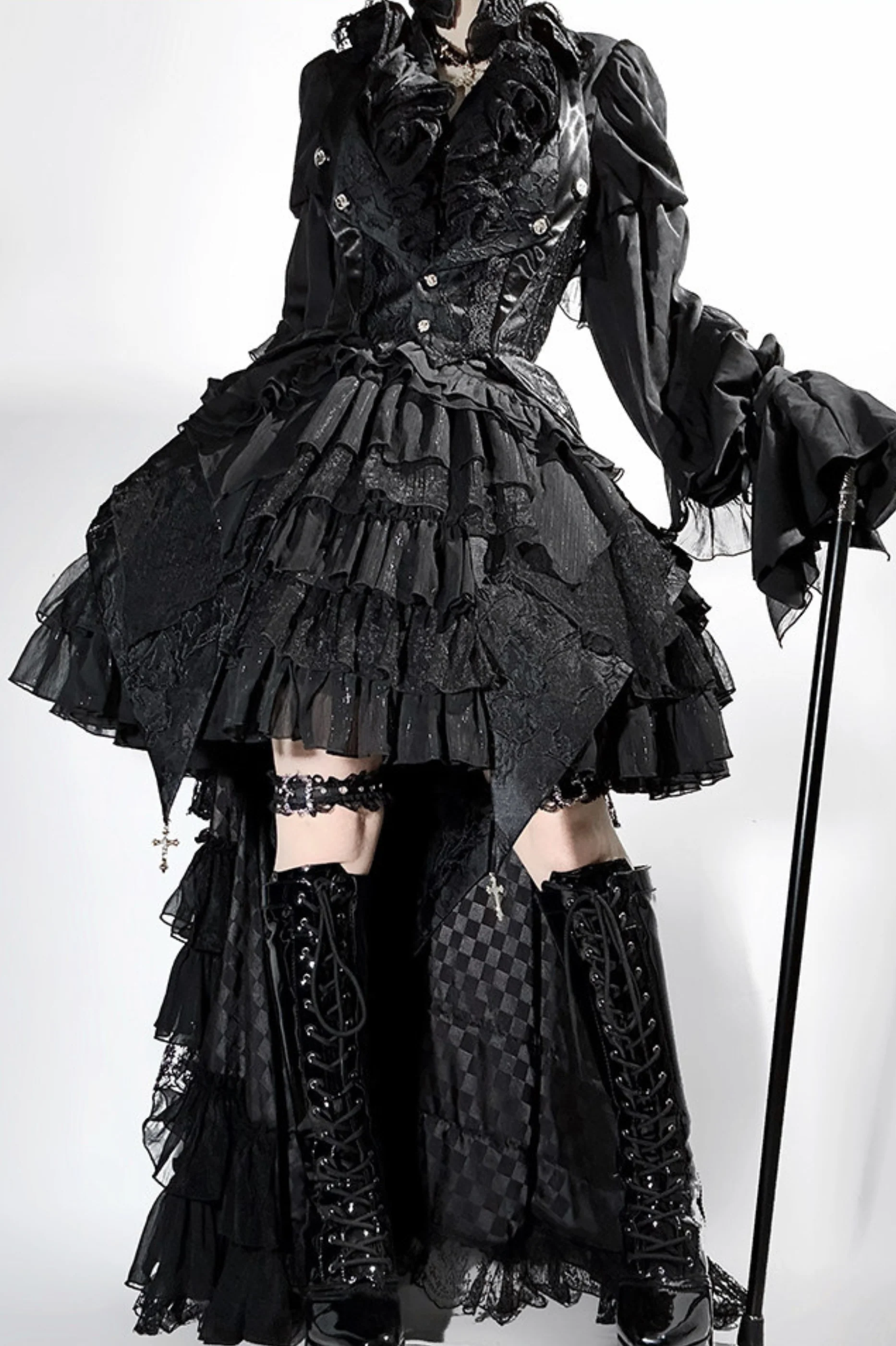 Fishbone Bustier Lolita Skirt + Shirt + Vest + Tail + Pants - Image 39
