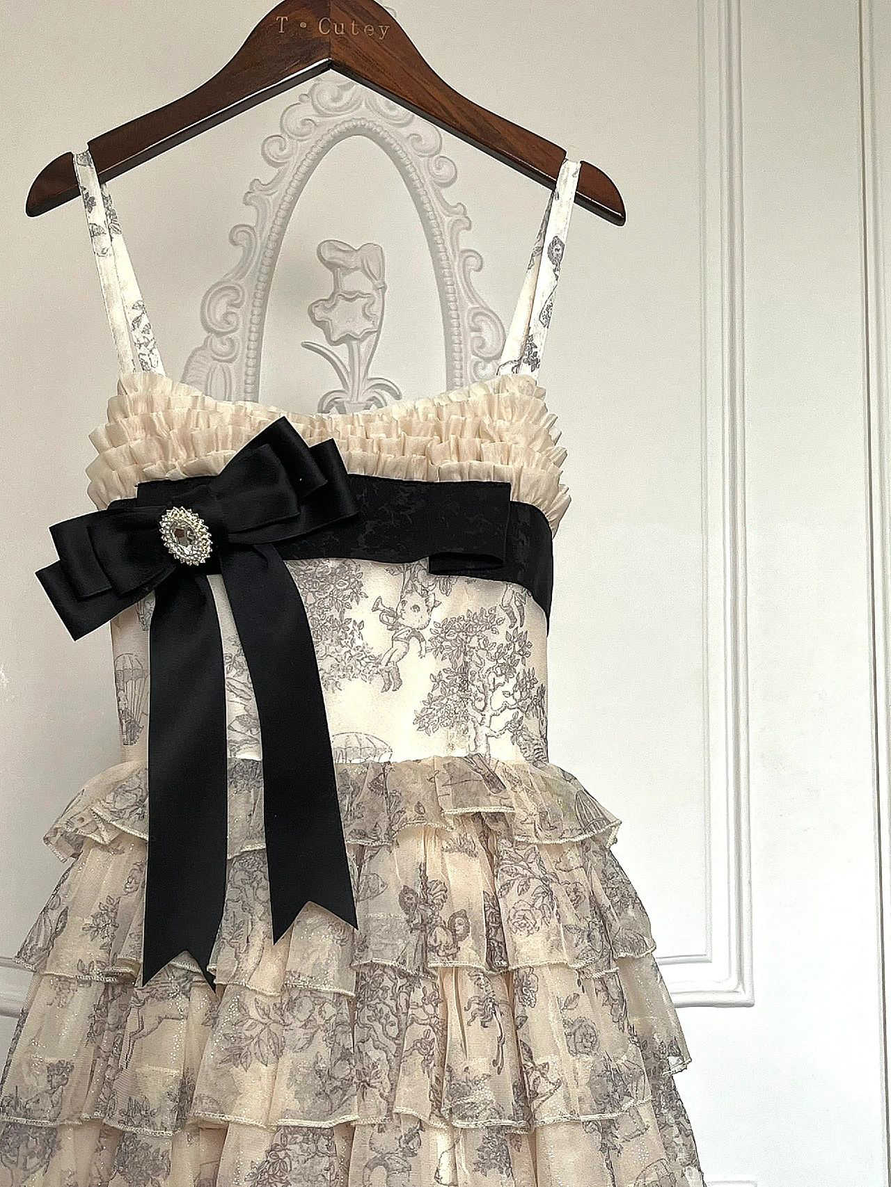 Lolita Floral Puffy Princess Dress - Image 4