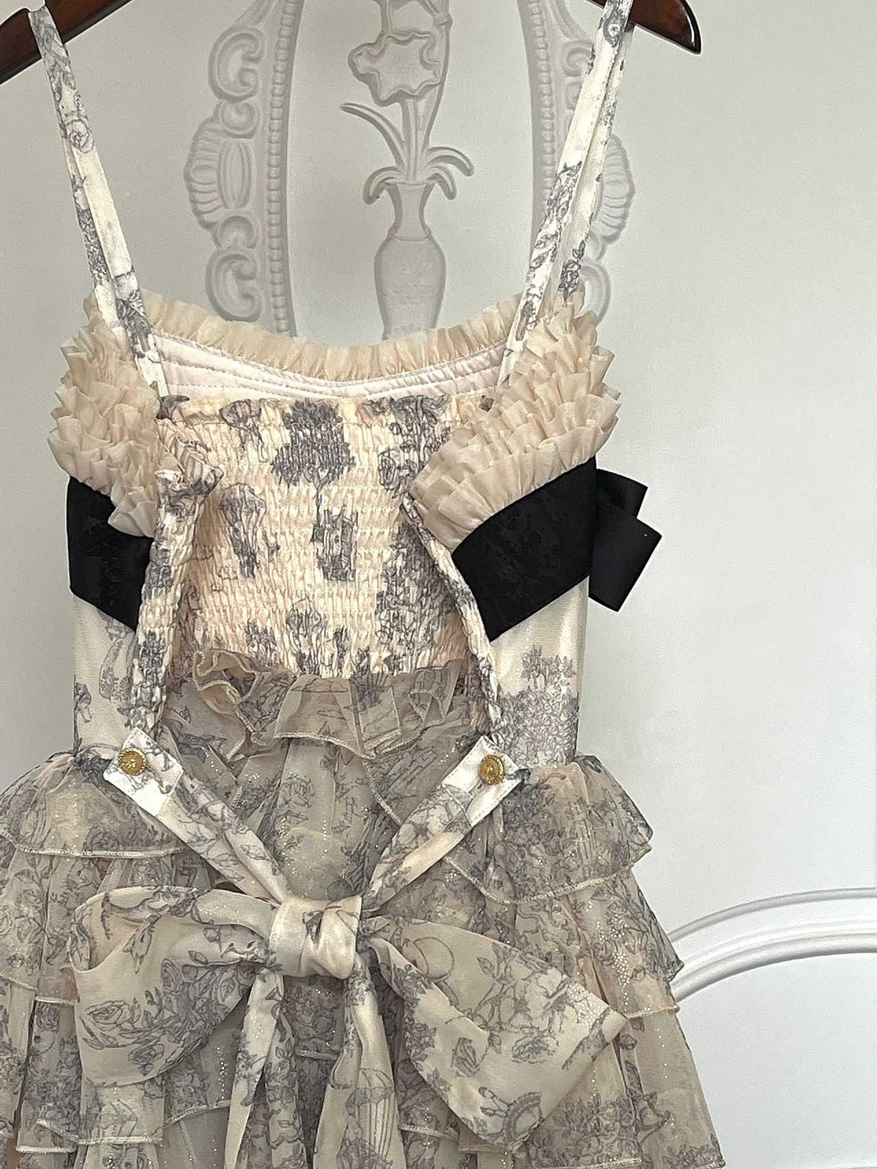 Lolita Floral Puffy Princess Dress - Image 5