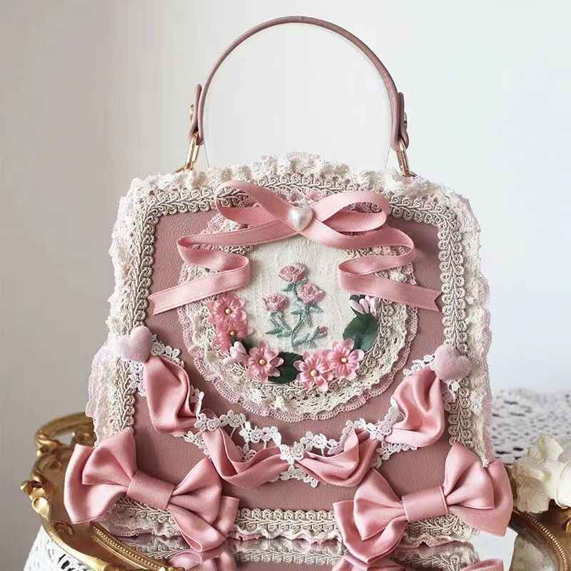 Lolita Flower Lace Handbag - Image 3