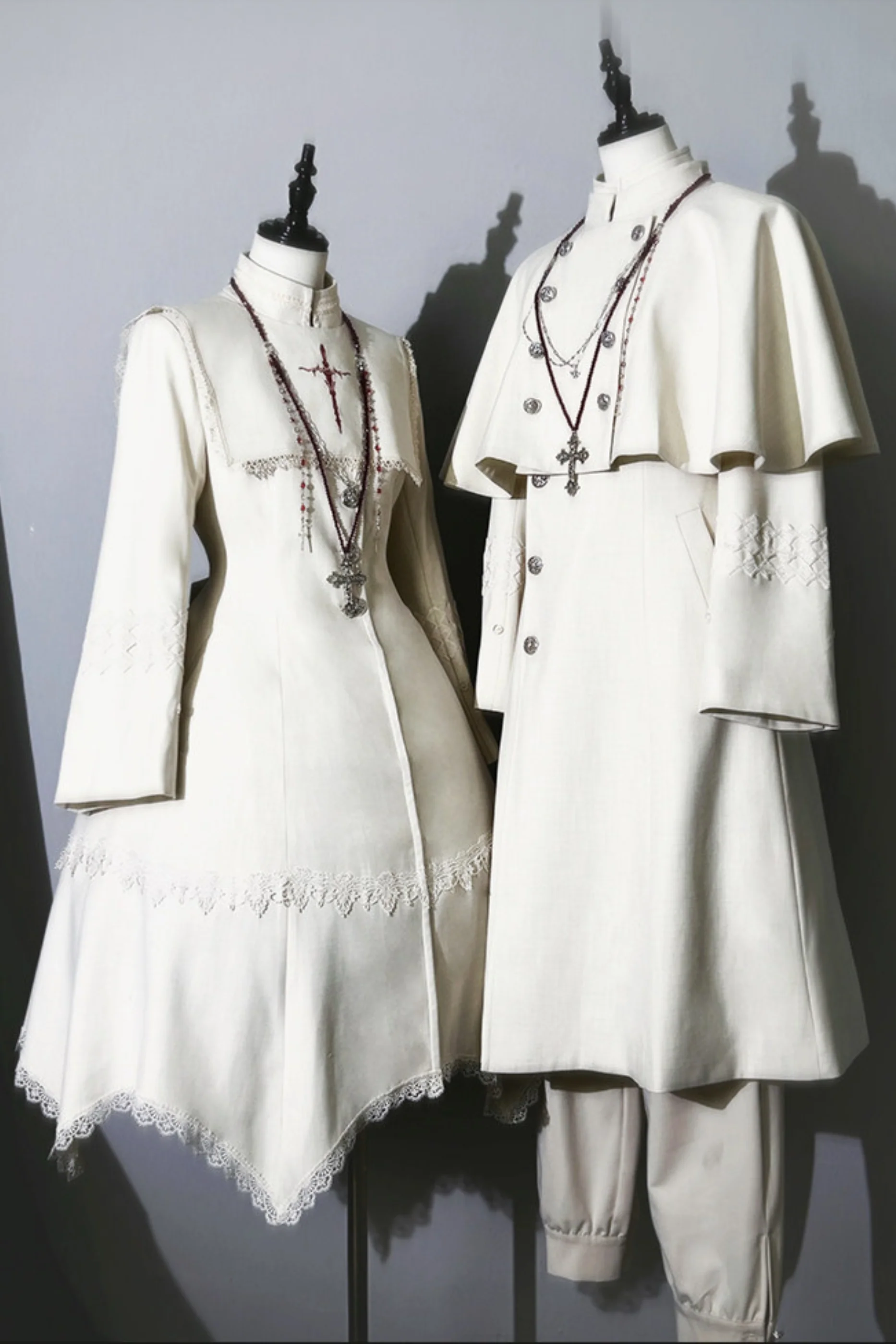Gothic Lolita Coat + Cape + Cross Collar