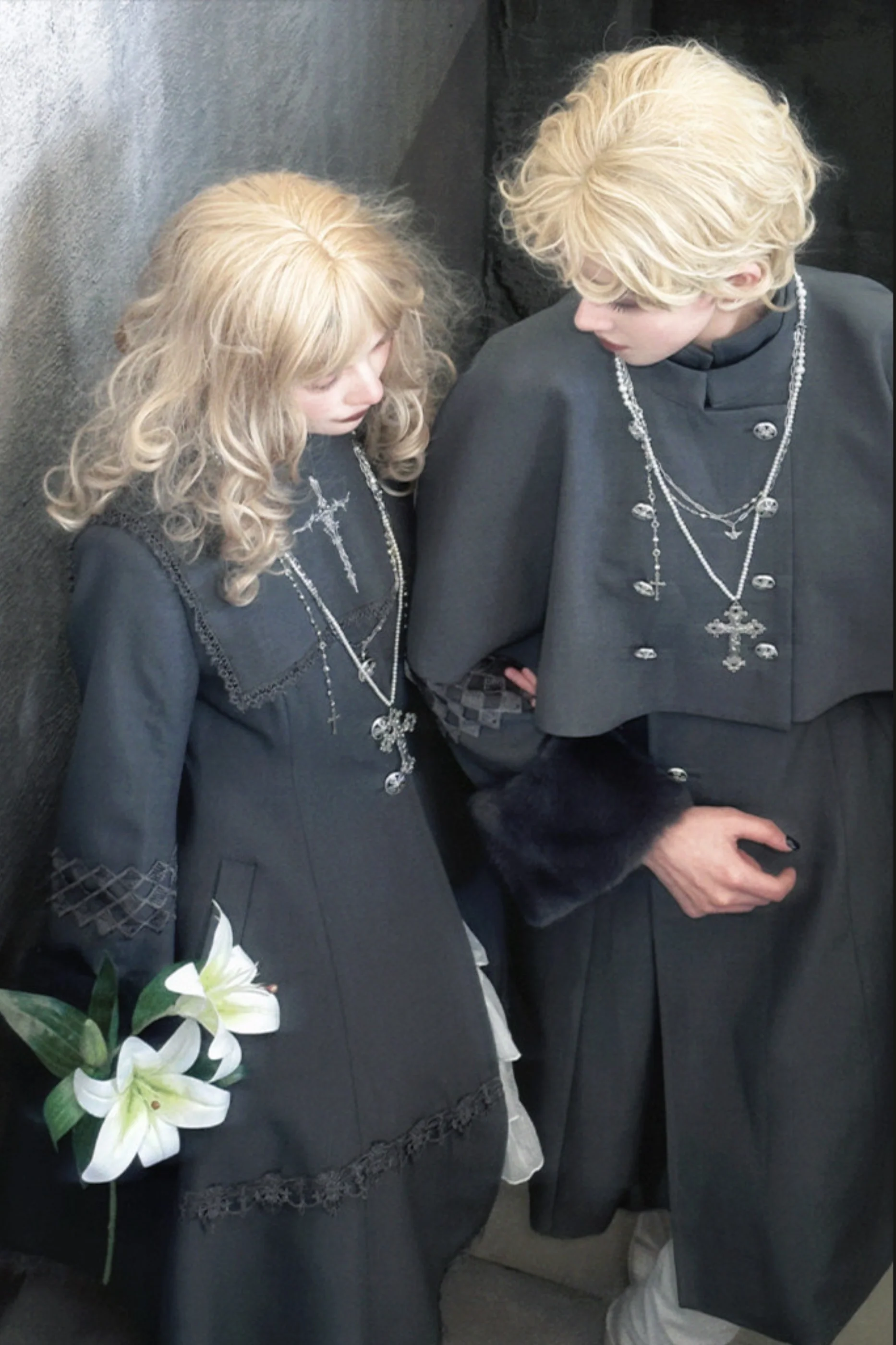 Gothic Lolita Coat + Cape + Cross Collar - Image 8