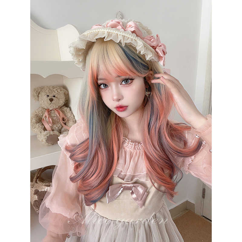 Lolita Lace Colorful Wig - Image 2