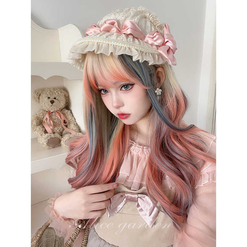 Lolita Lace Colorful Wig - Image 3