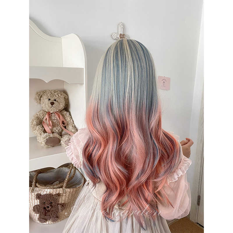 Lolita Lace Colorful Wig - Image 4