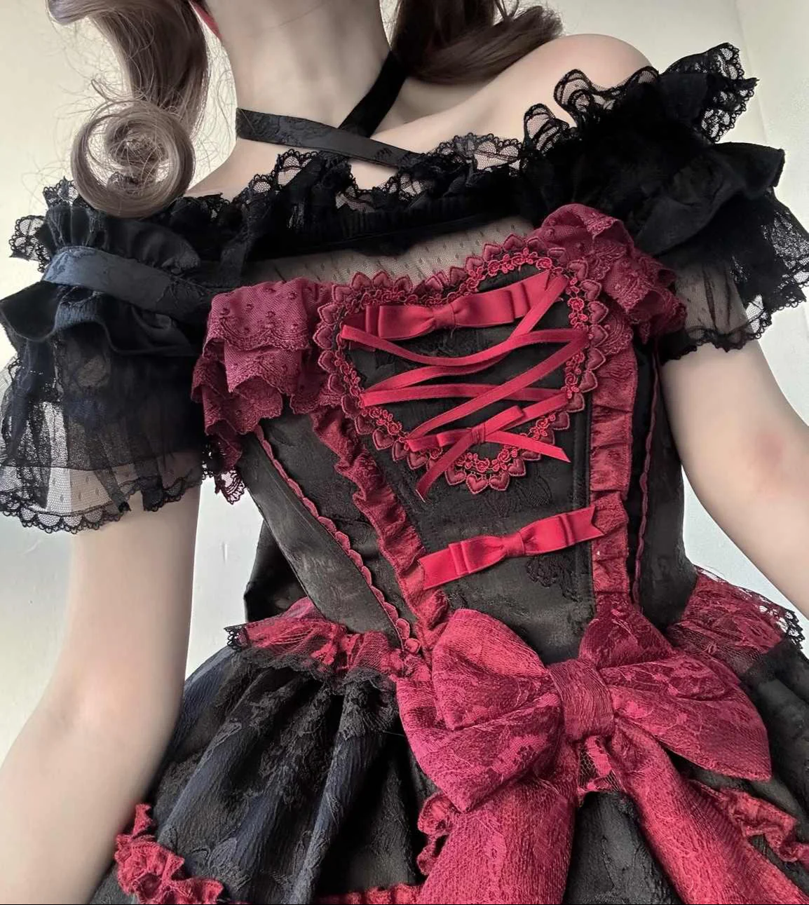 Lolita Lace Ruffled Dress - Image 3