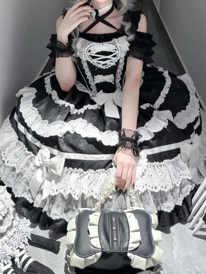 Lolita Lace Ruffled Dress - Image 5