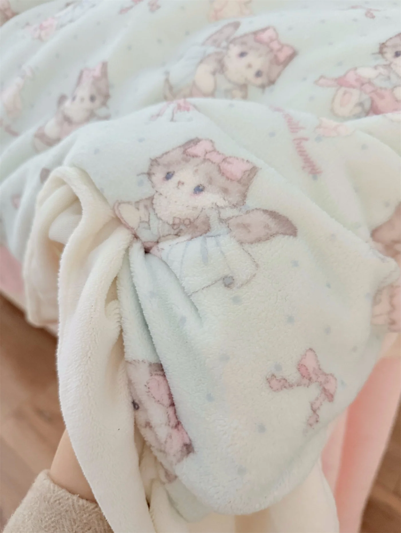 Lolita milk blue kitten bed sheet set of four - Image 2