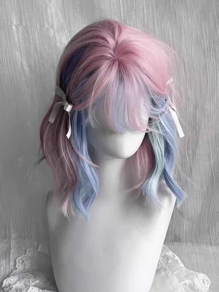 Lolita Pink Curly Cos Wig - Image 2
