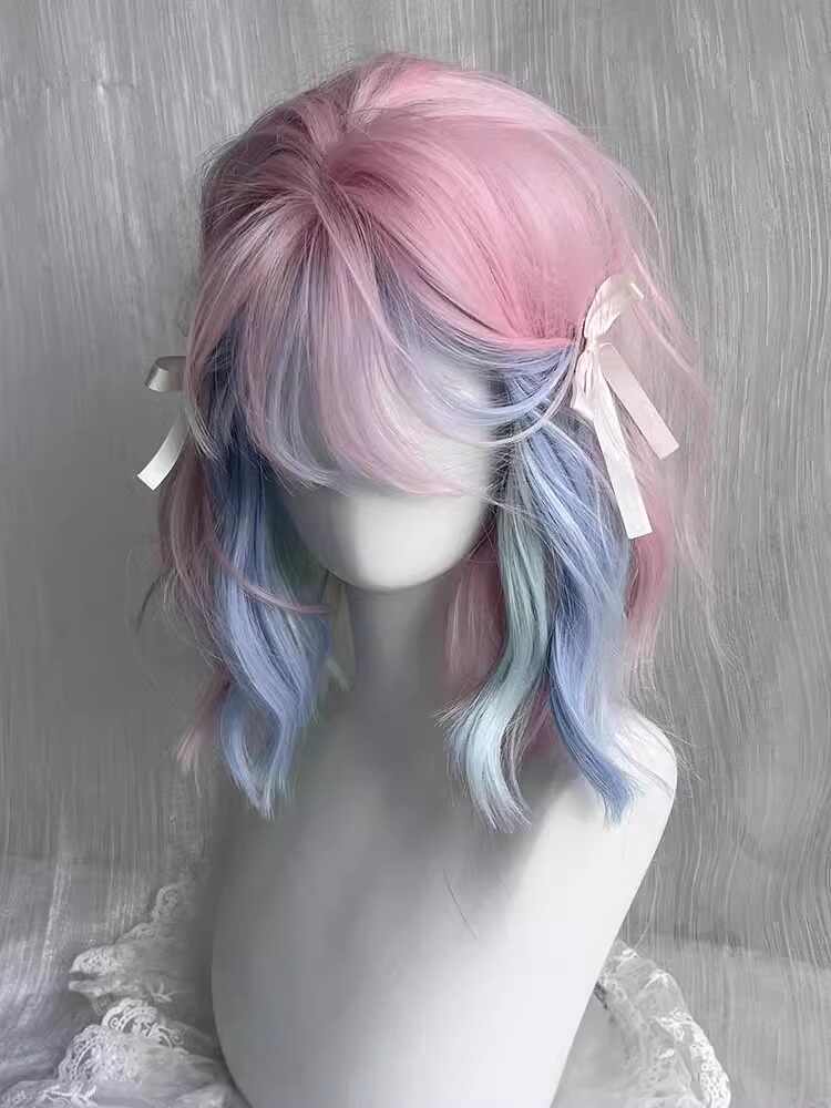Lolita Pink Curly Cos Wig - Image 3