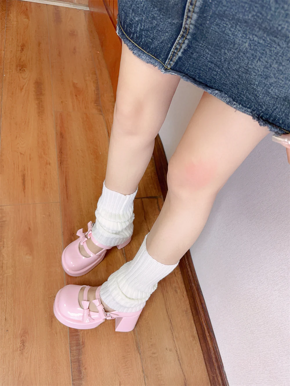 lolita pink high-heeled shoes - Image 2