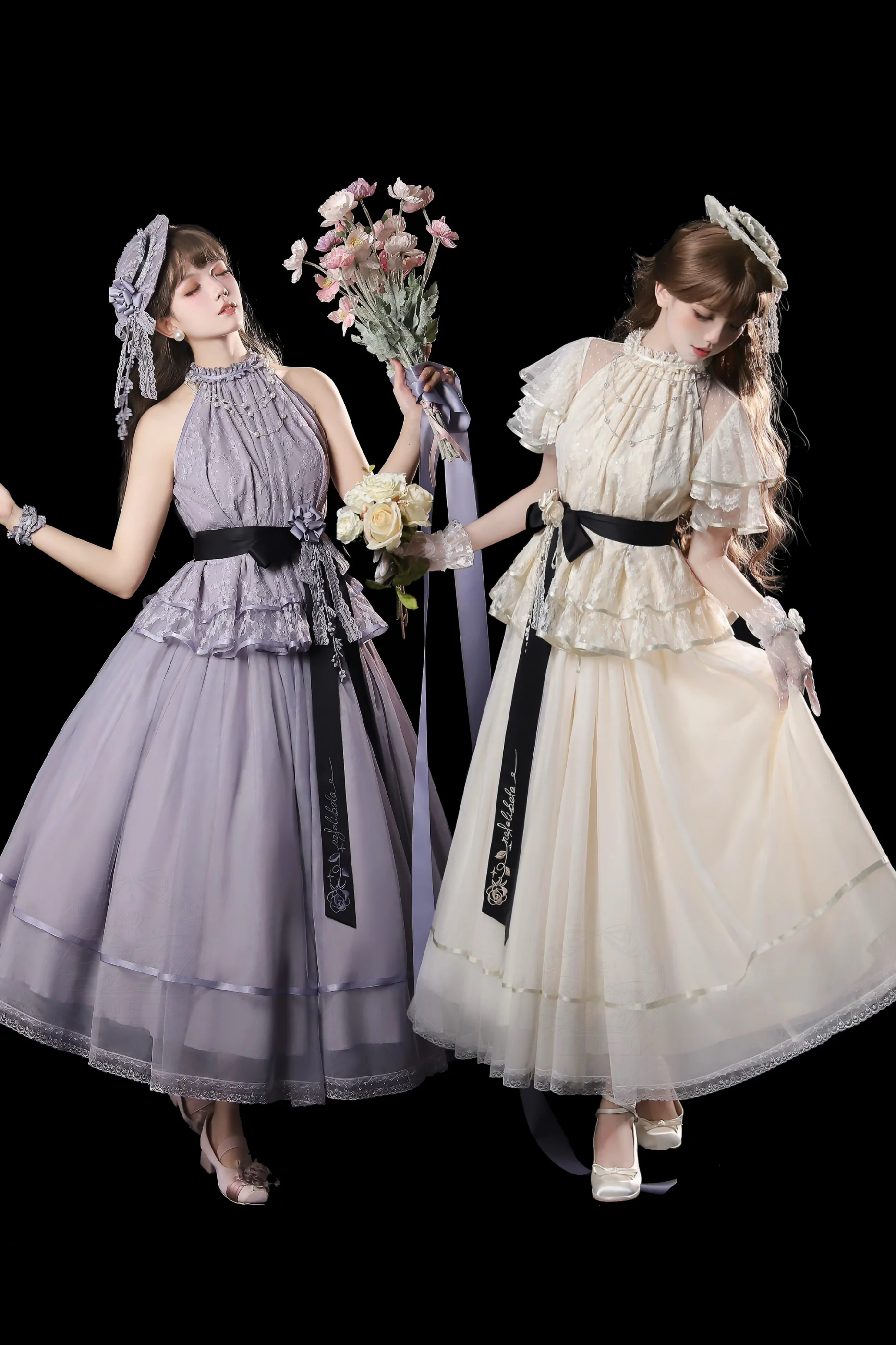 [Pre-order] Retro Elegant Inner + Top + Skirt + Accessories