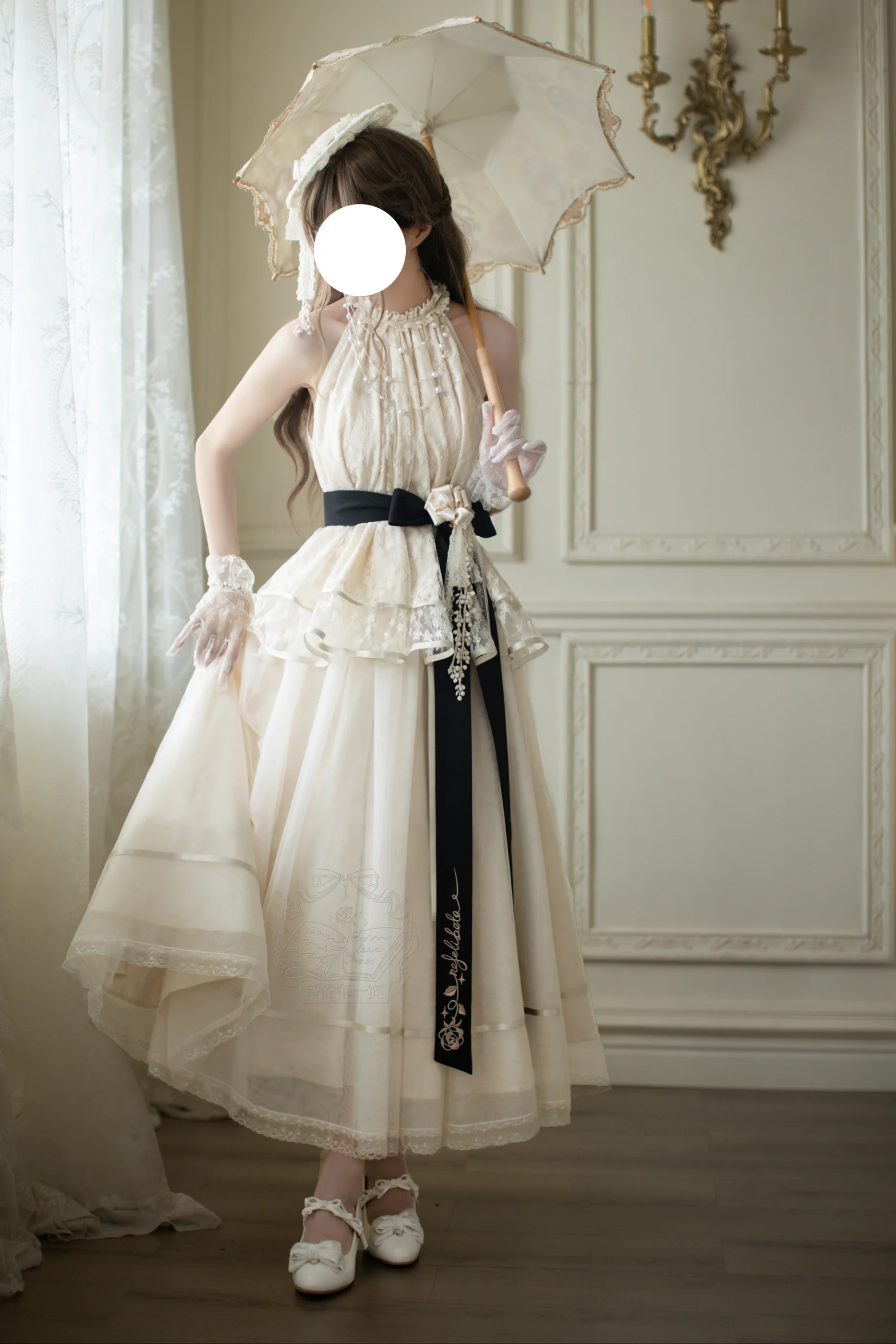 [Pre-order] Retro Elegant Inner + Top + Skirt + Accessories - Image 20
