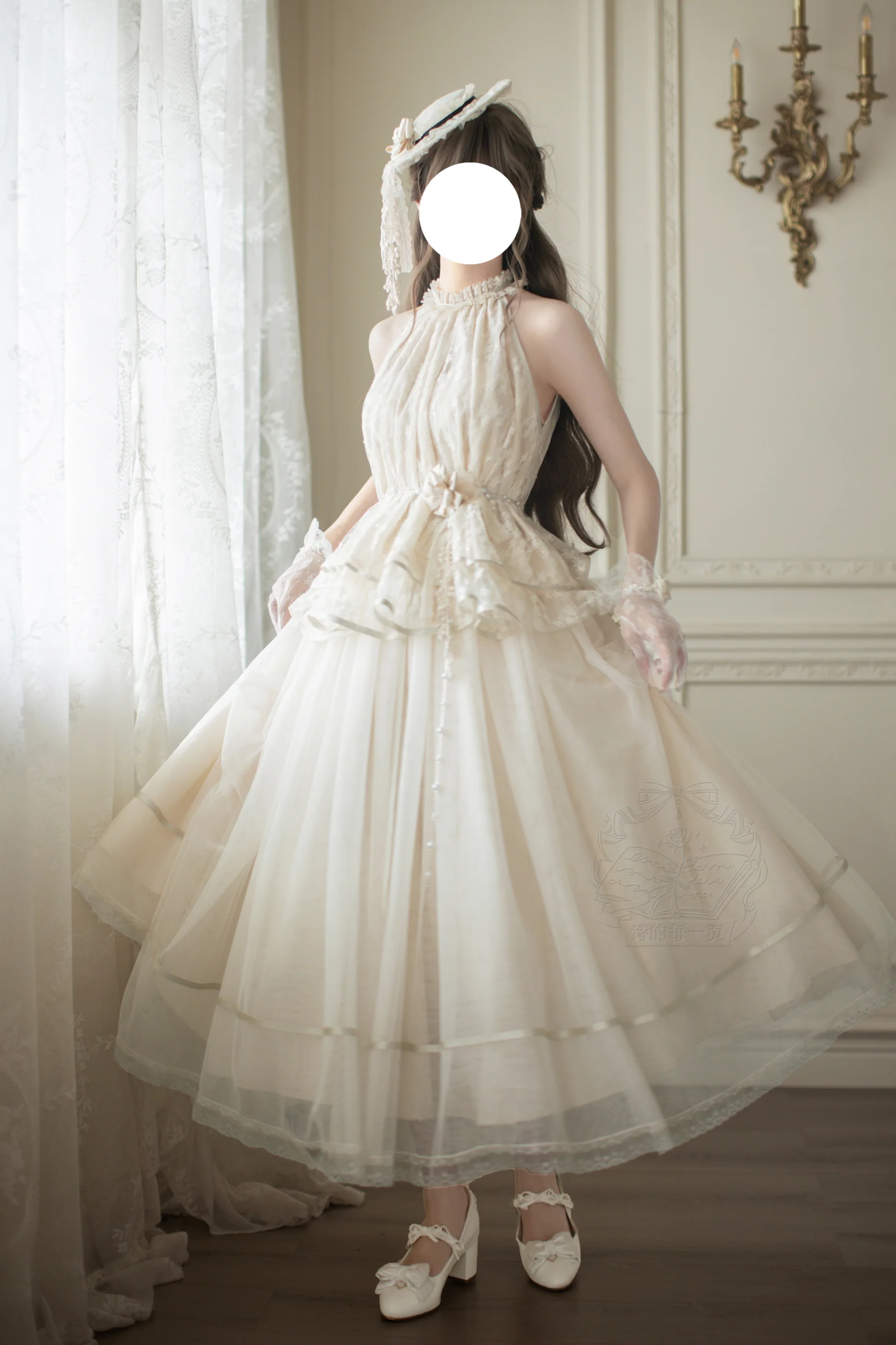 [Pre-order] Retro Elegant Inner + Top + Skirt + Accessories - Image 21