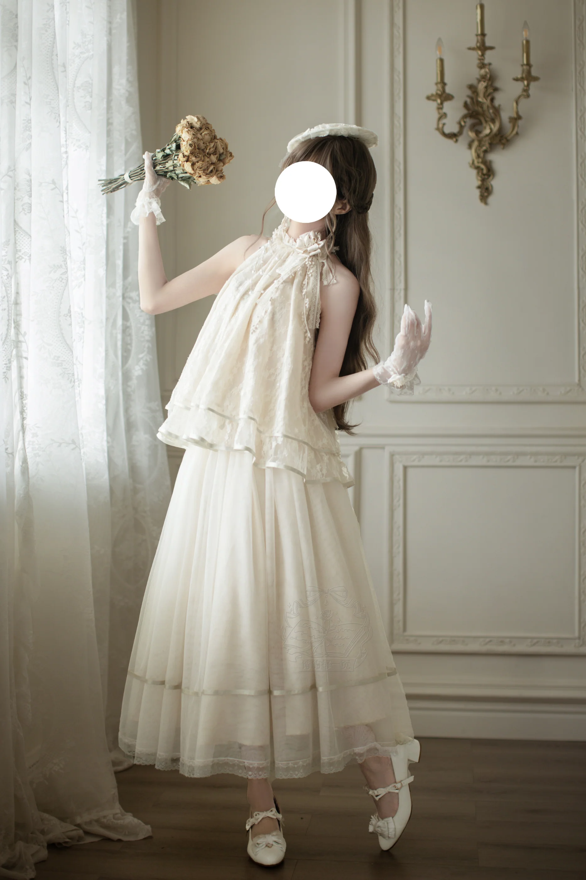 [Pre-order] Retro Elegant Inner + Top + Skirt + Accessories - Image 24