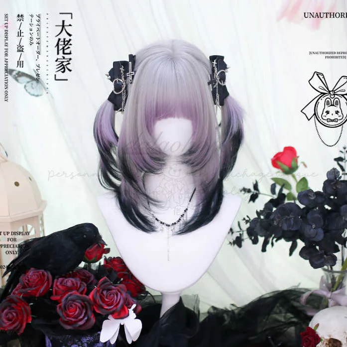 Lolita Purple Short Wig - Image 2