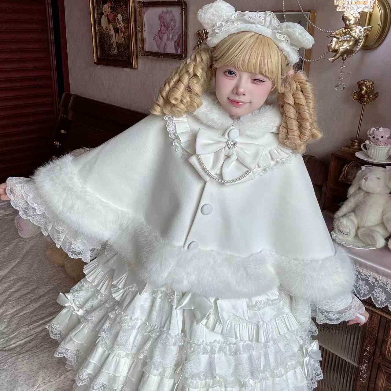 Lolita Rabbit Kawaii Cloak - Image 3