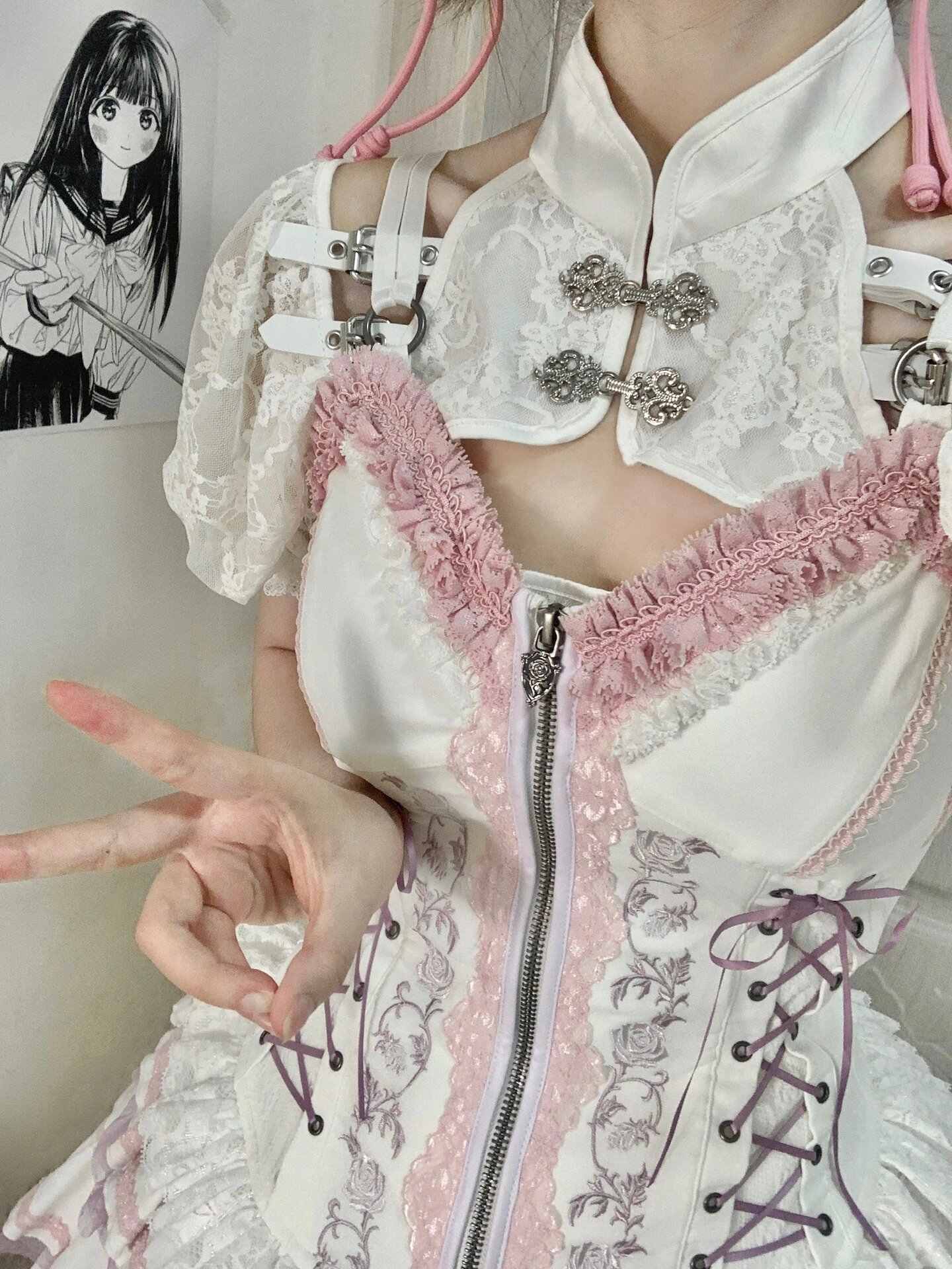 Lolita Rose JSK Embroidery Dress - Image 4
