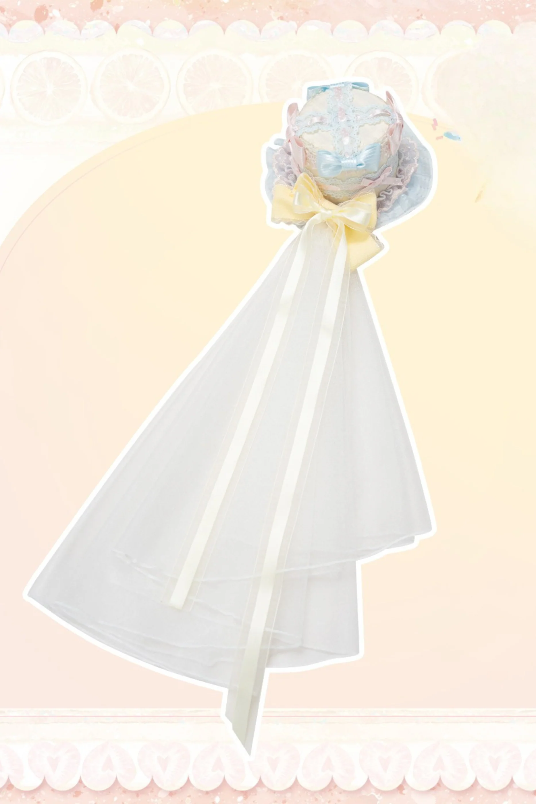 Slice Cake Gorgeous Lolita Dress + Jumper Skirt + Headband + Clip + Hat - Image 21