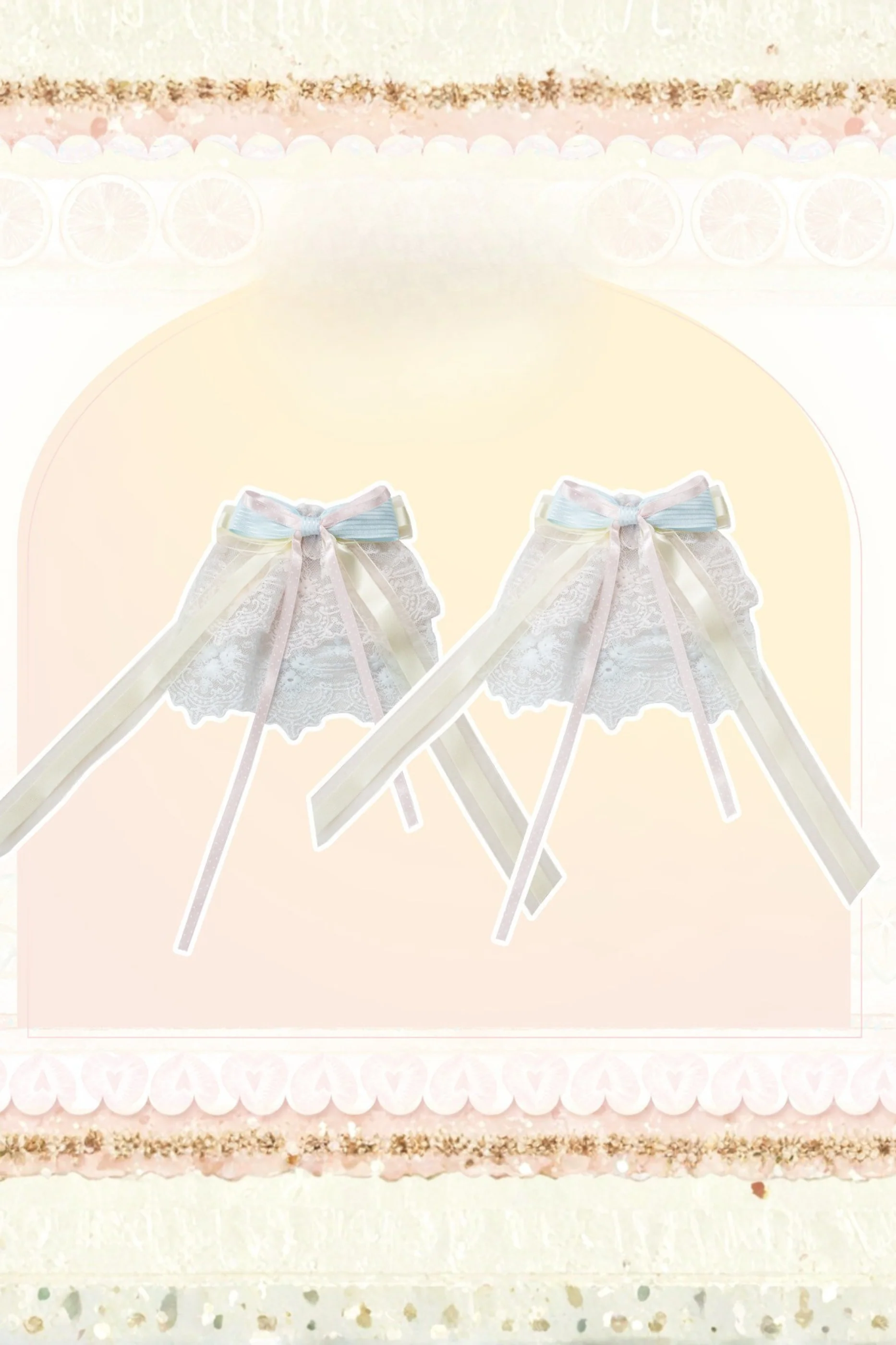 Slice Cake Gorgeous Lolita Dress + Jumper Skirt + Headband + Clip + Hat - Image 17