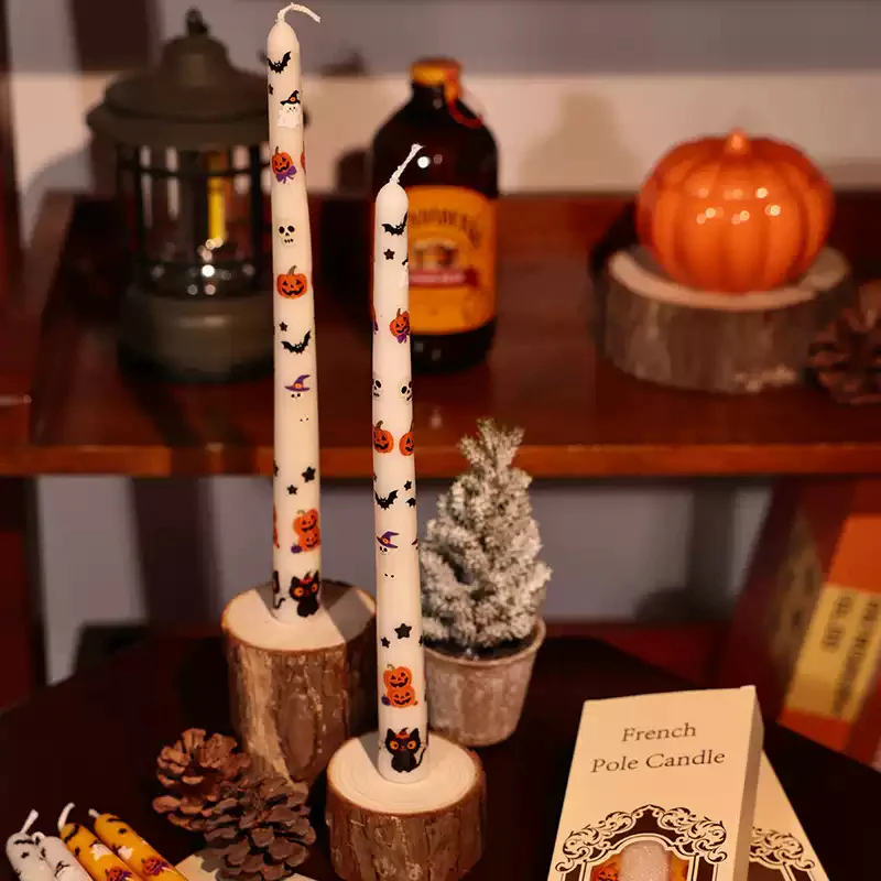 long pumpkin candle(two pieces) - Image 3