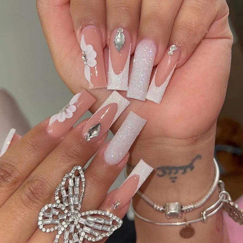 Long Square Press On Nails - Image 5