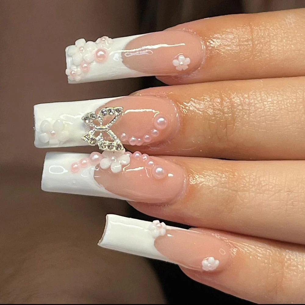 Long Square Press On Nails - Image 6
